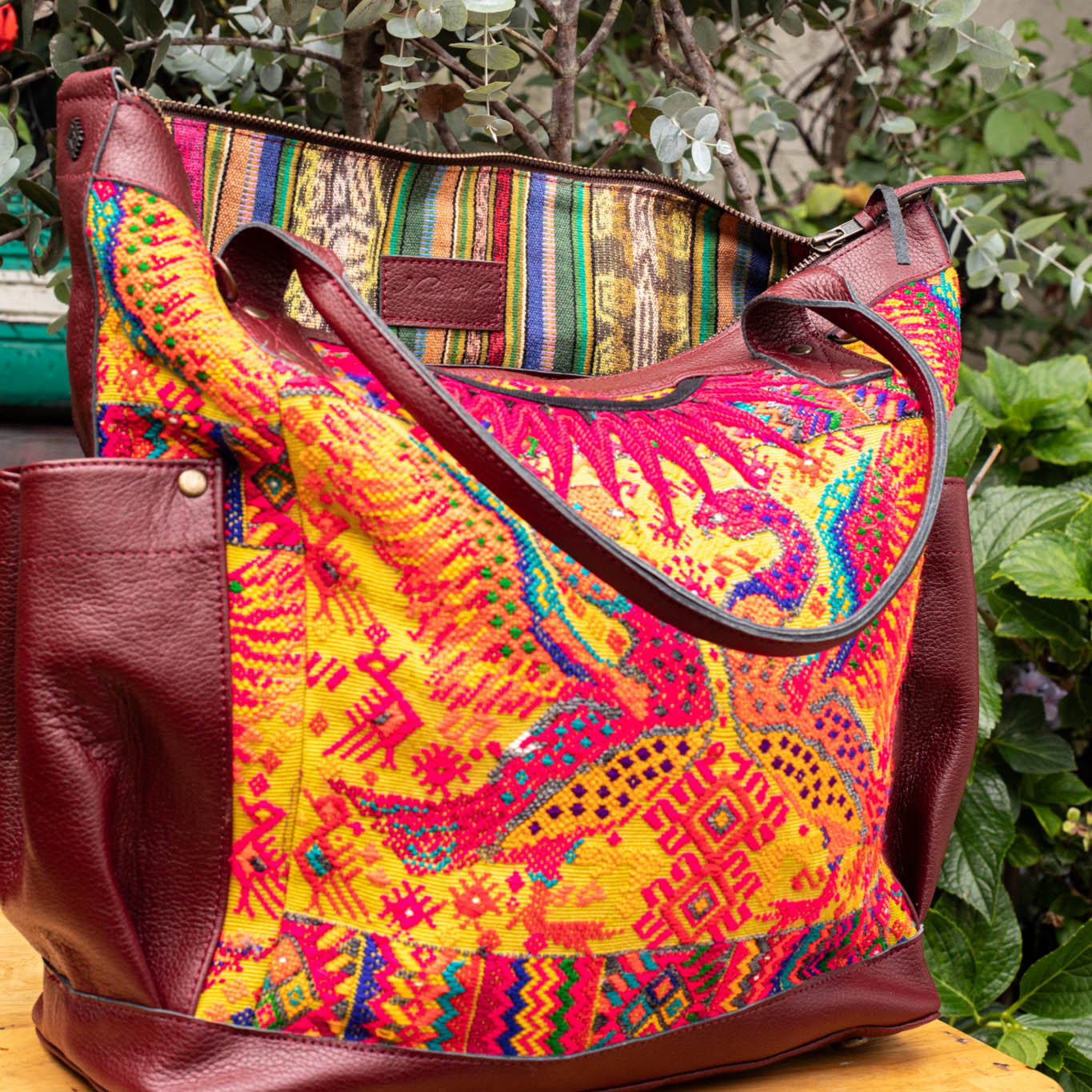 THE PERFECT BAG - OOAK HUIPIL - AMARANTH - NO. 16651