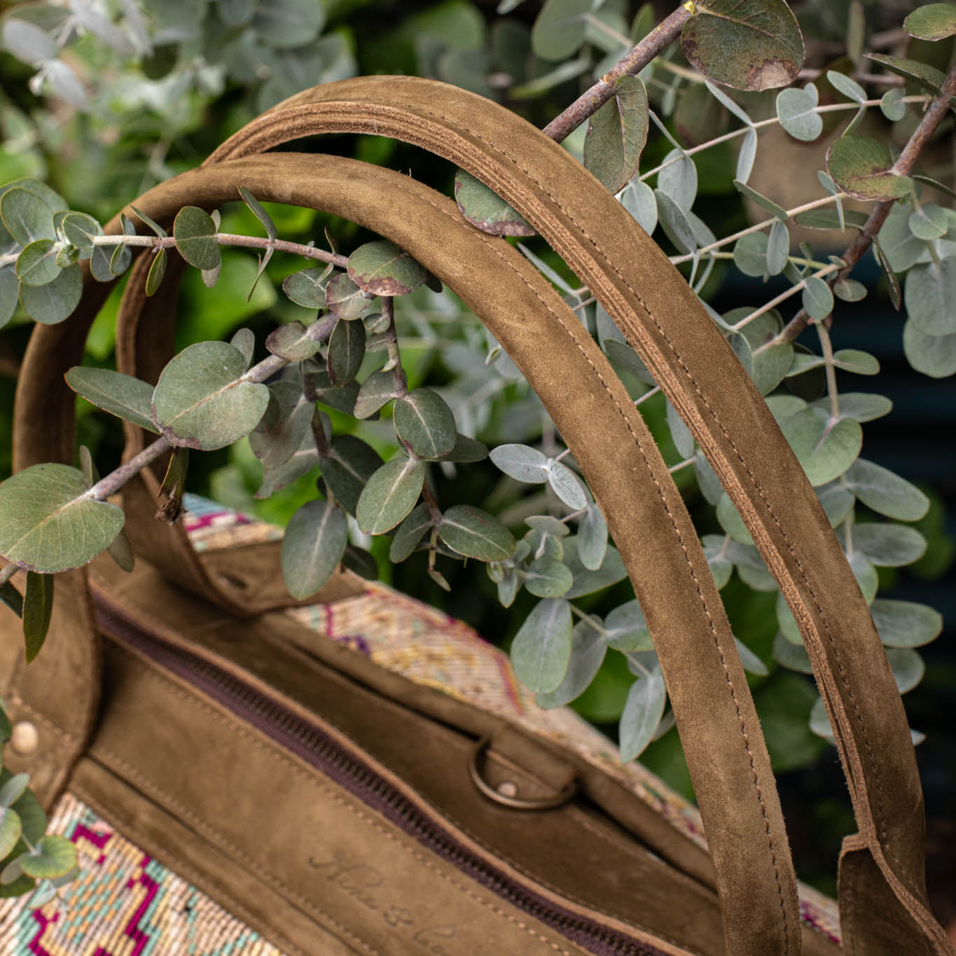 THE PERFECT BAG - OOAK HUIPIL - VERDE OLIVO - NO. 16650
