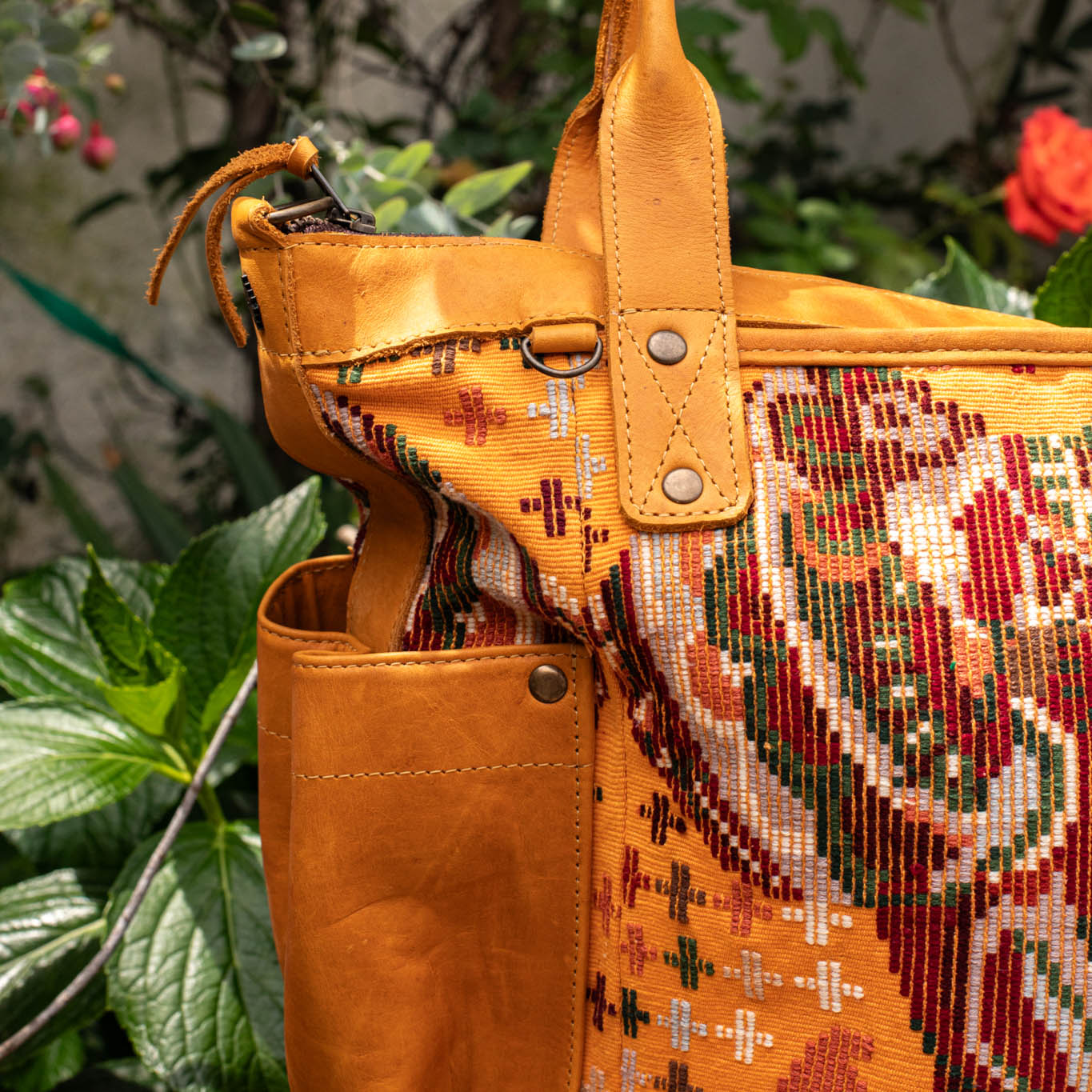 THE PERFECT BAG - OOAK HUIPIL - BUTTERSCOTCH - NO. 16648
