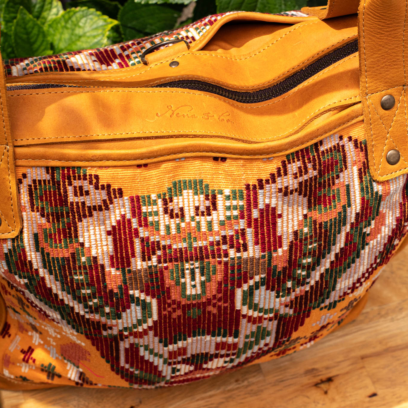 THE PERFECT BAG - OOAK HUIPIL - BUTTERSCOTCH - NO. 16648
