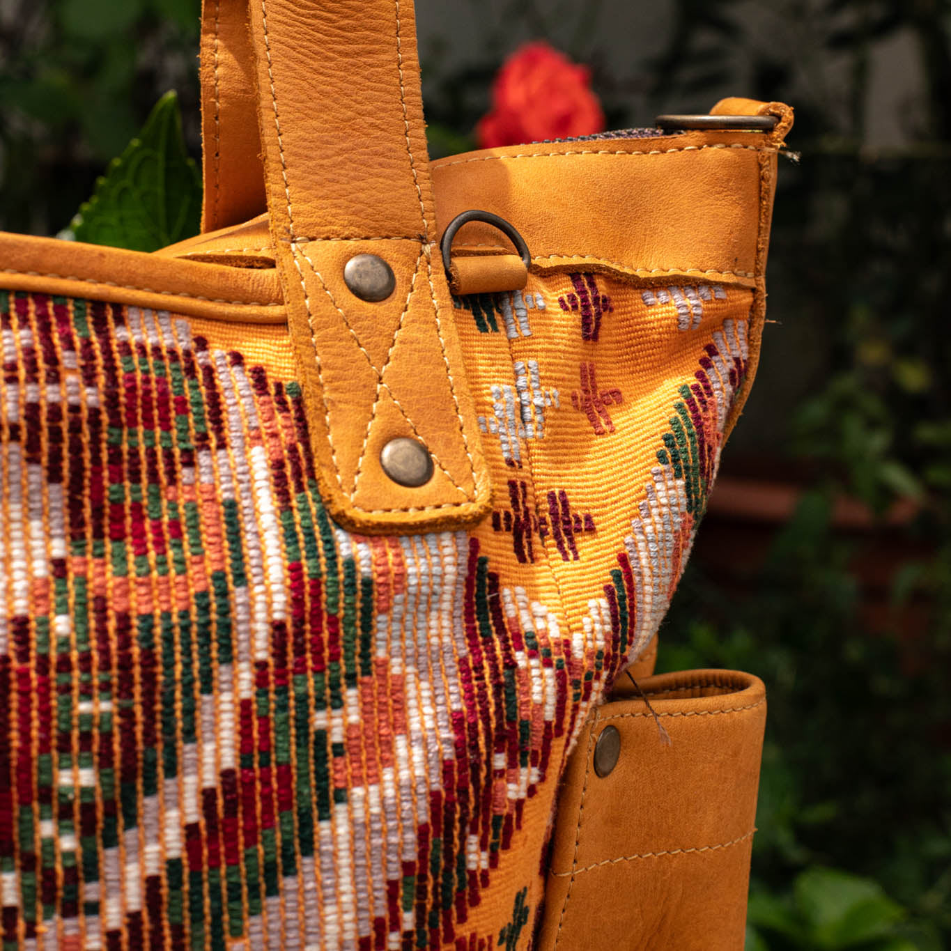 THE PERFECT BAG - OOAK HUIPIL - BUTTERSCOTCH - NO. 16648