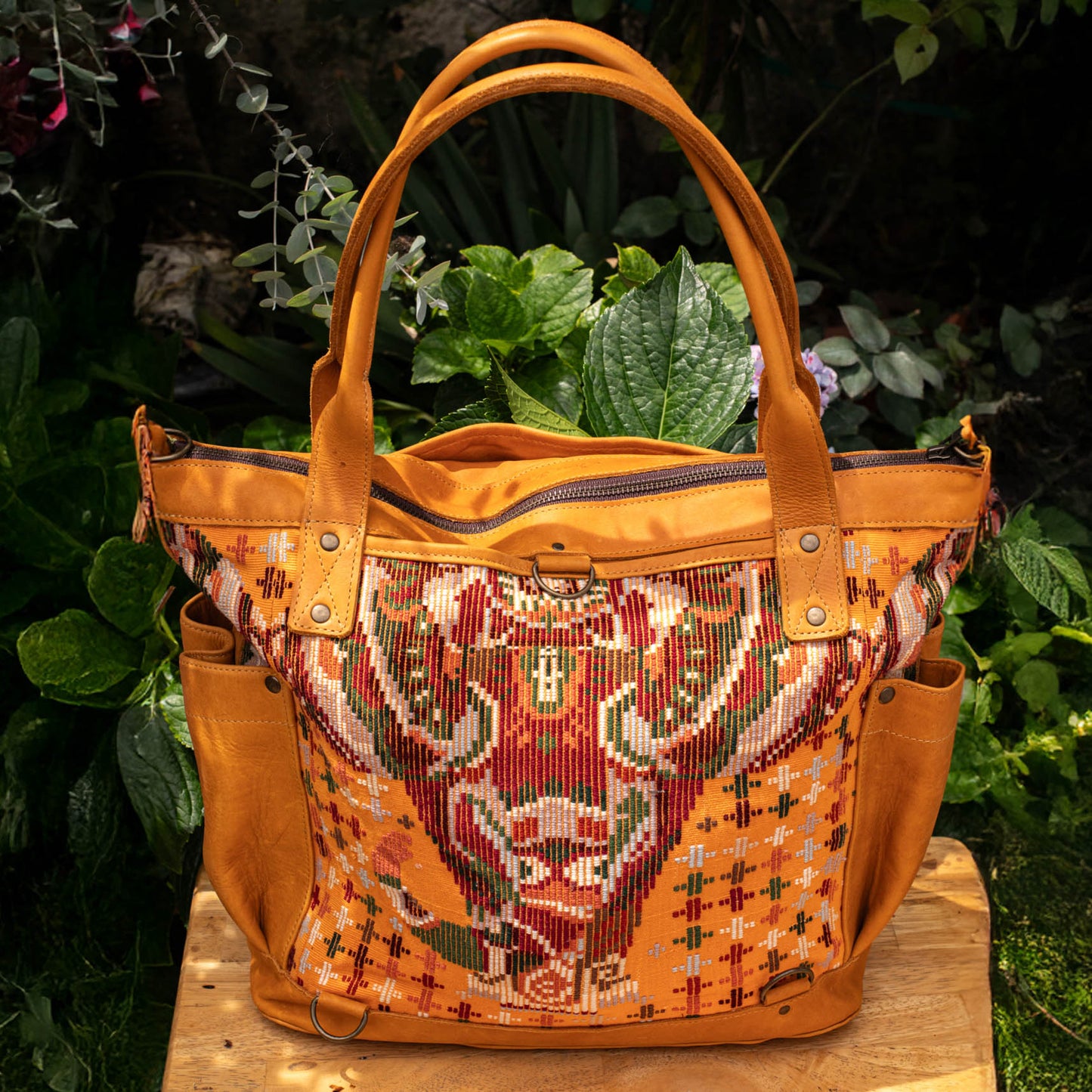 THE PERFECT BAG - OOAK HUIPIL - BUTTERSCOTCH - NO. 16648