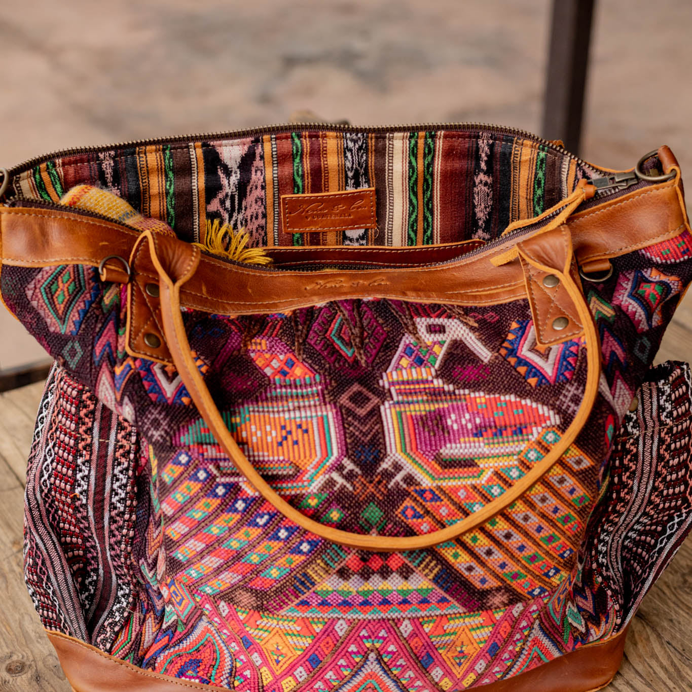 THE PERFECT BAG - OOAK HUIPIL - CAFE - NO. 16657