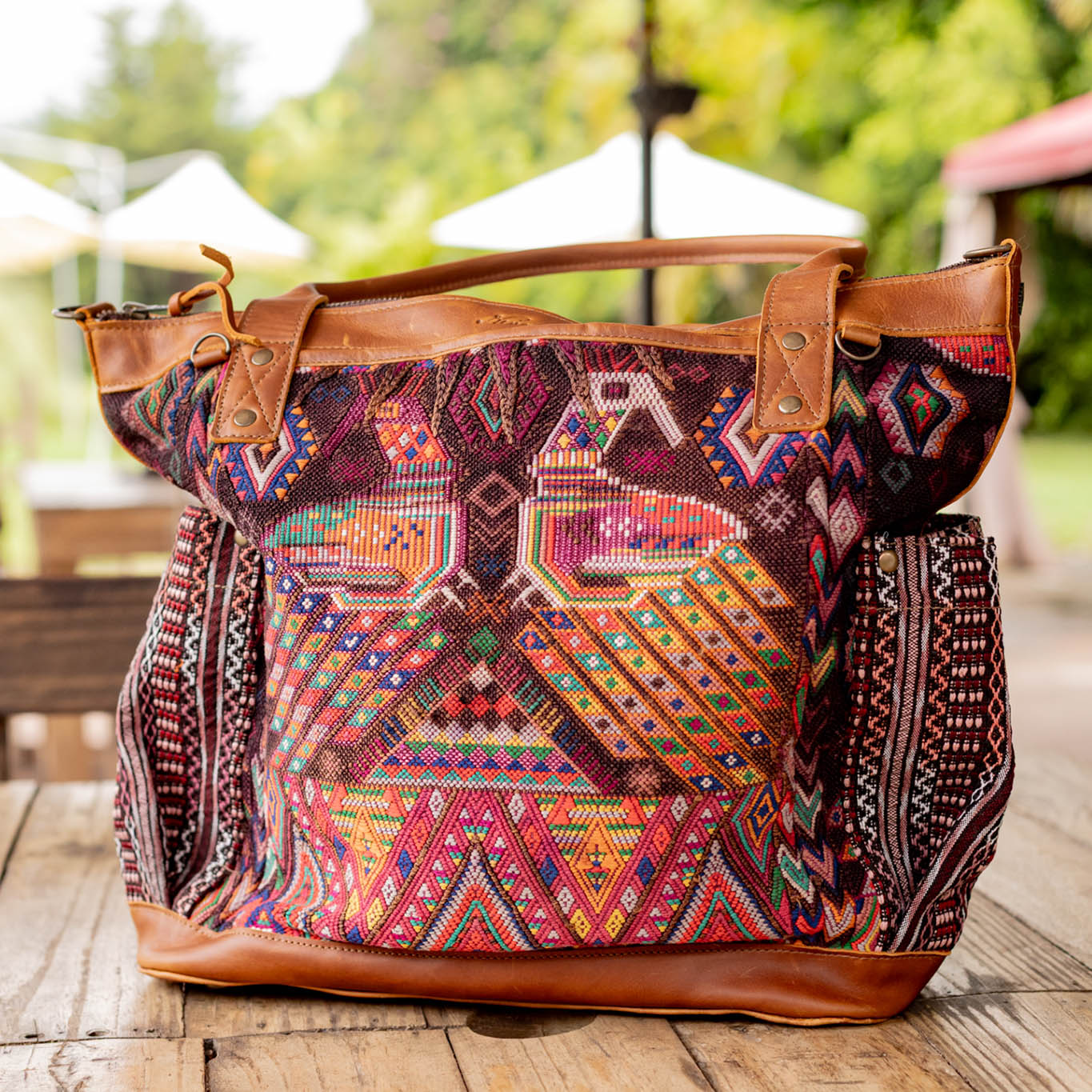 THE PERFECT BAG - OOAK HUIPIL - CAFE - NO. 16657