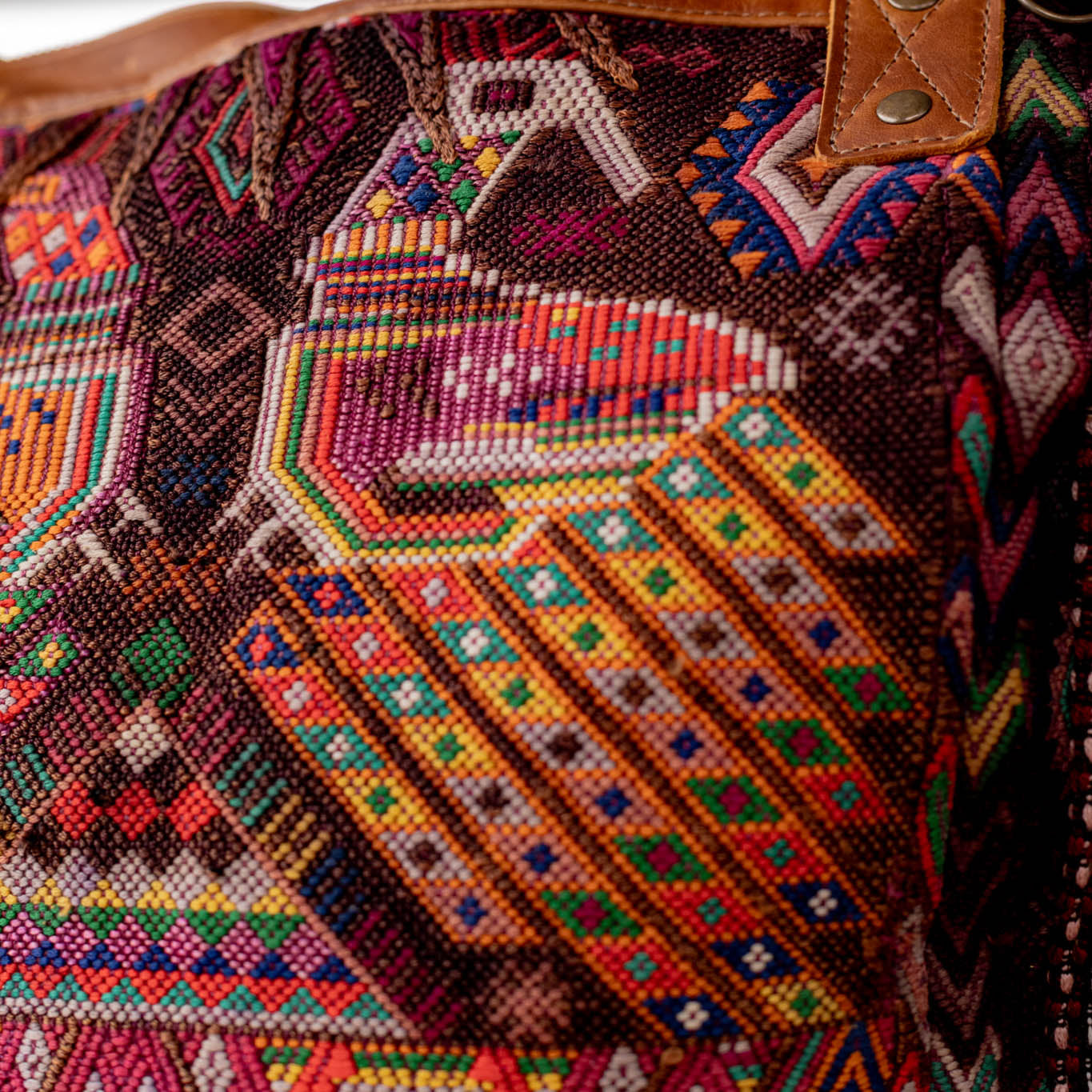 THE PERFECT BAG - OOAK HUIPIL - CAFE - NO. 16657