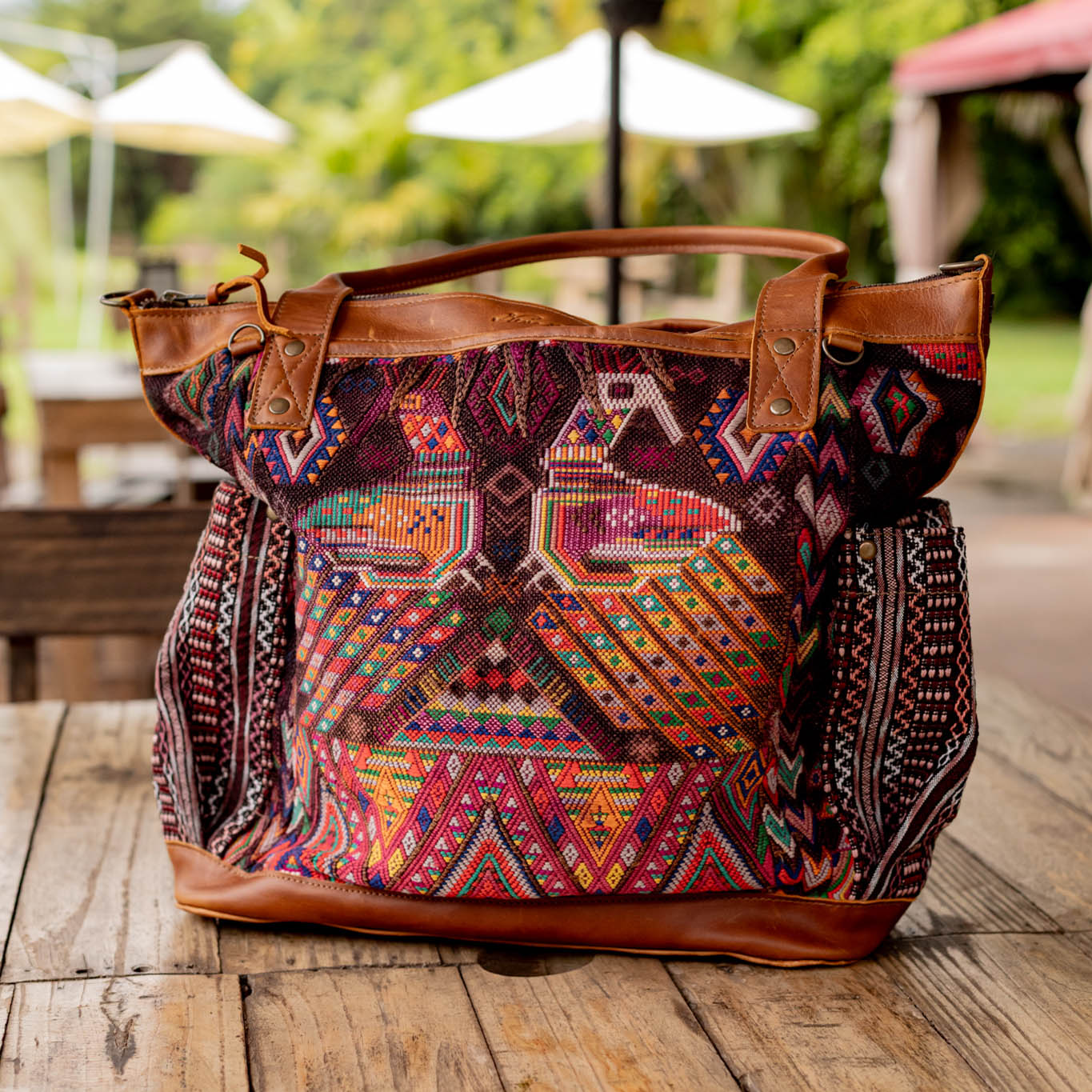 THE PERFECT BAG - OOAK HUIPIL - CAFE - NO. 16657