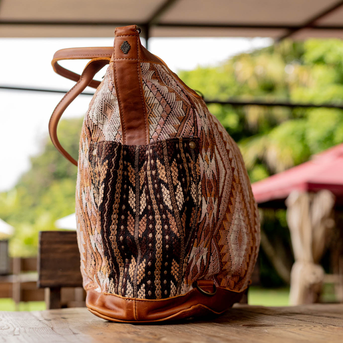 THE PERFECT BAG - OOAK HUIPIL - CAFE - NO. 16660