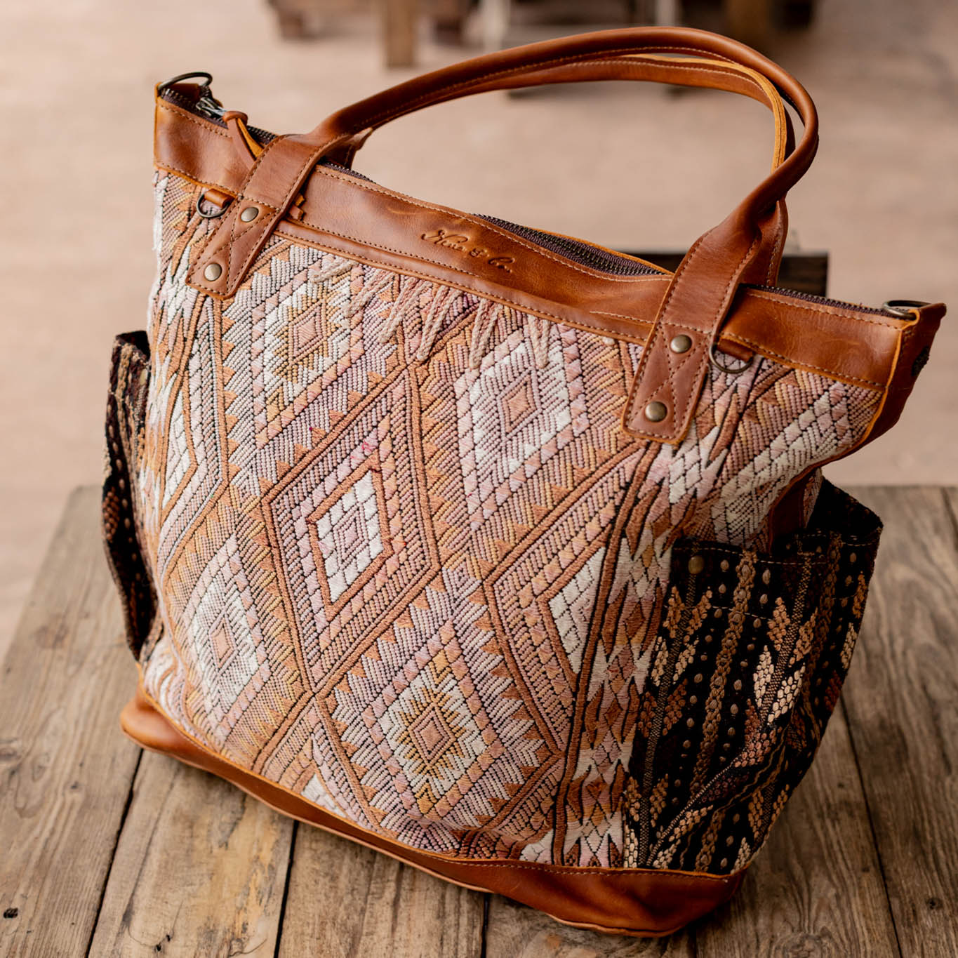 THE PERFECT BAG - OOAK HUIPIL - CAFE - NO. 16660