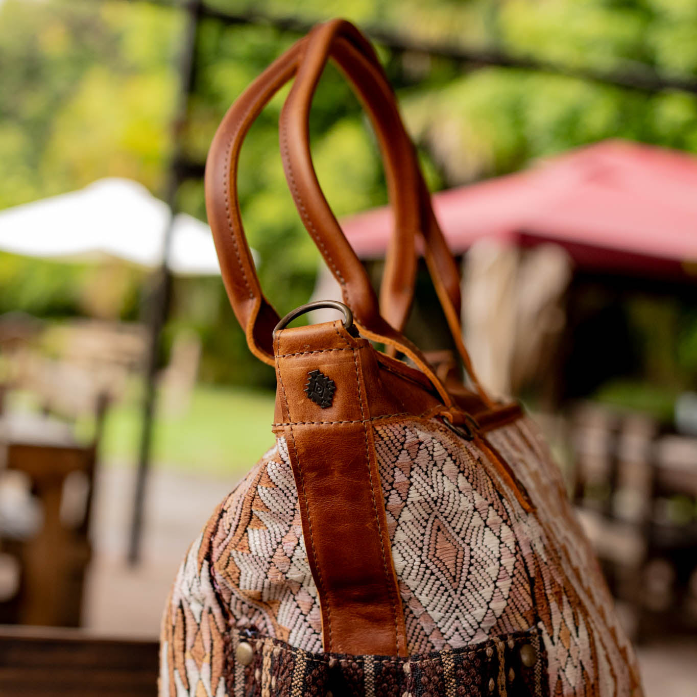 THE PERFECT BAG - OOAK HUIPIL - CAFE - NO. 16660