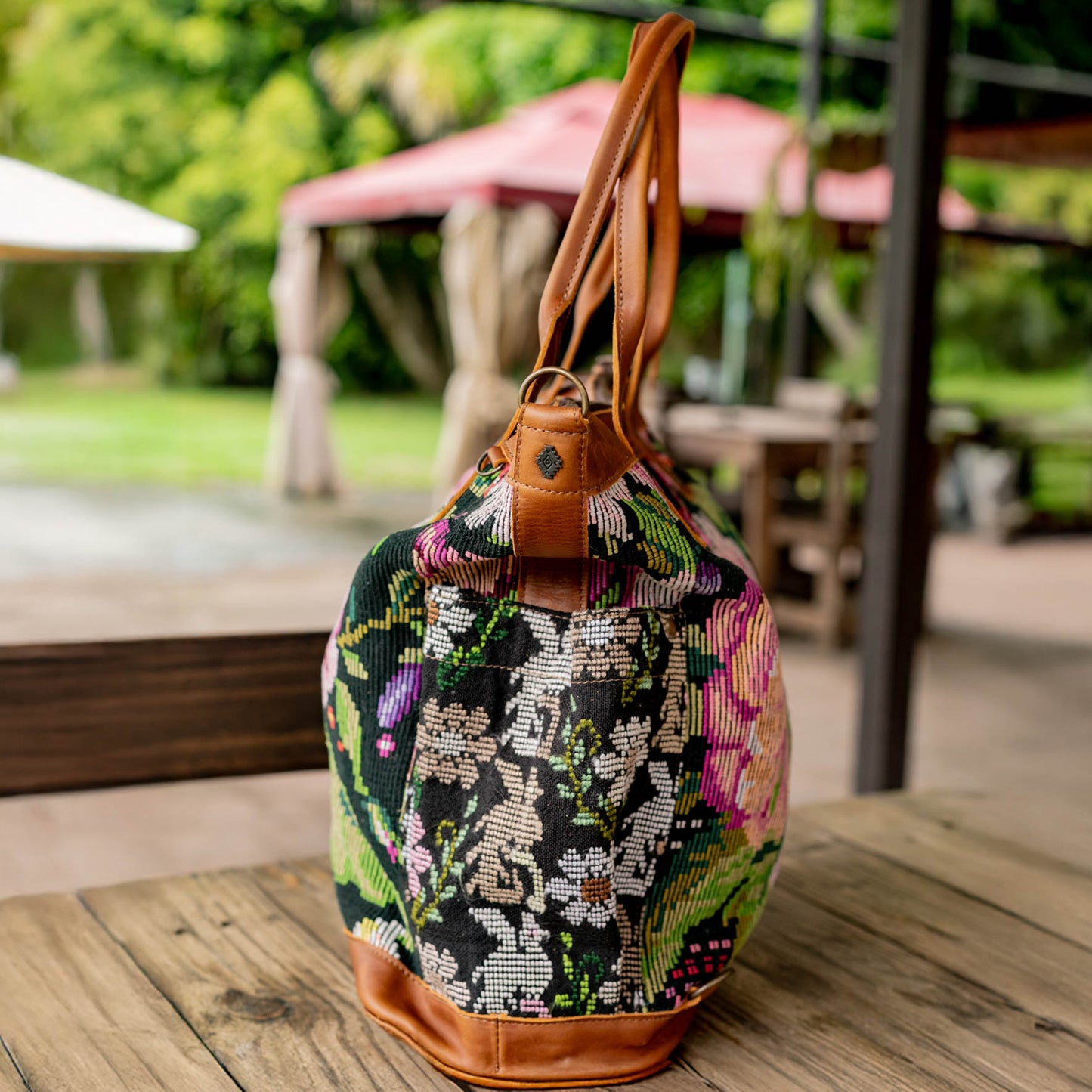 THE PERFECT BAG - OOAK HUIPIL - CAFE - NO. 16659