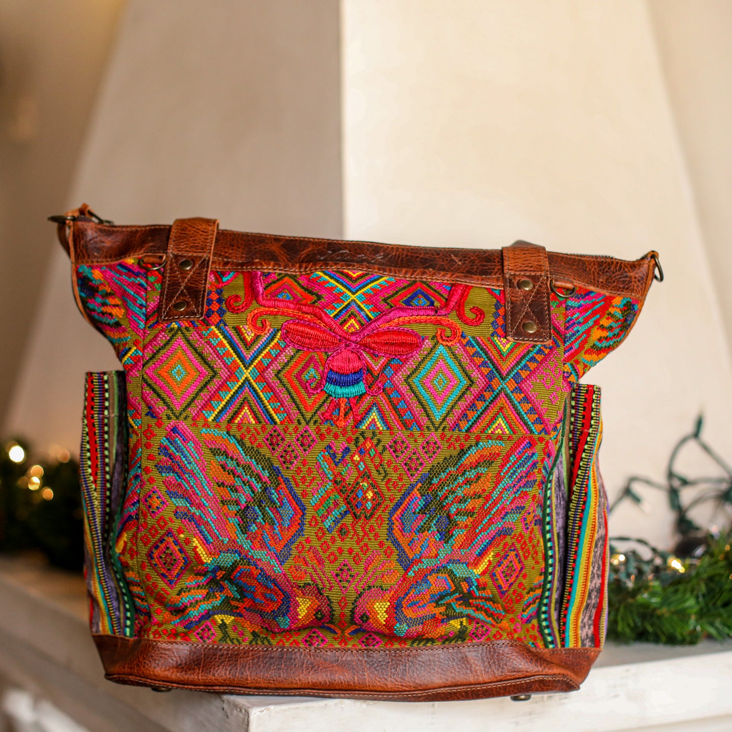 THE PERFECT BAG - OOAK HUIPIL - HONEY - NO. 19008