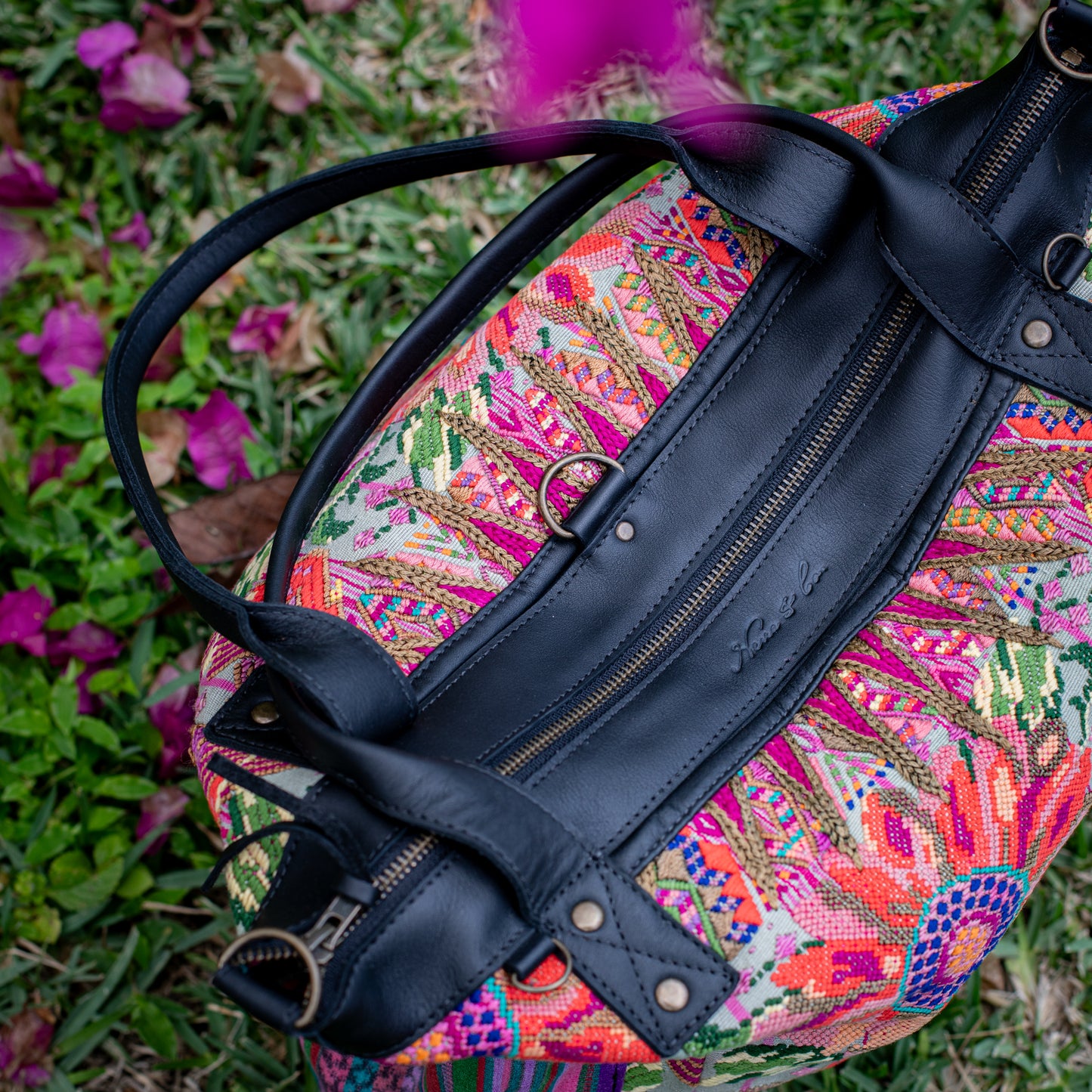 THE PERFECT BAG - OOAK HUIPIL - BLACK - NO. 17715