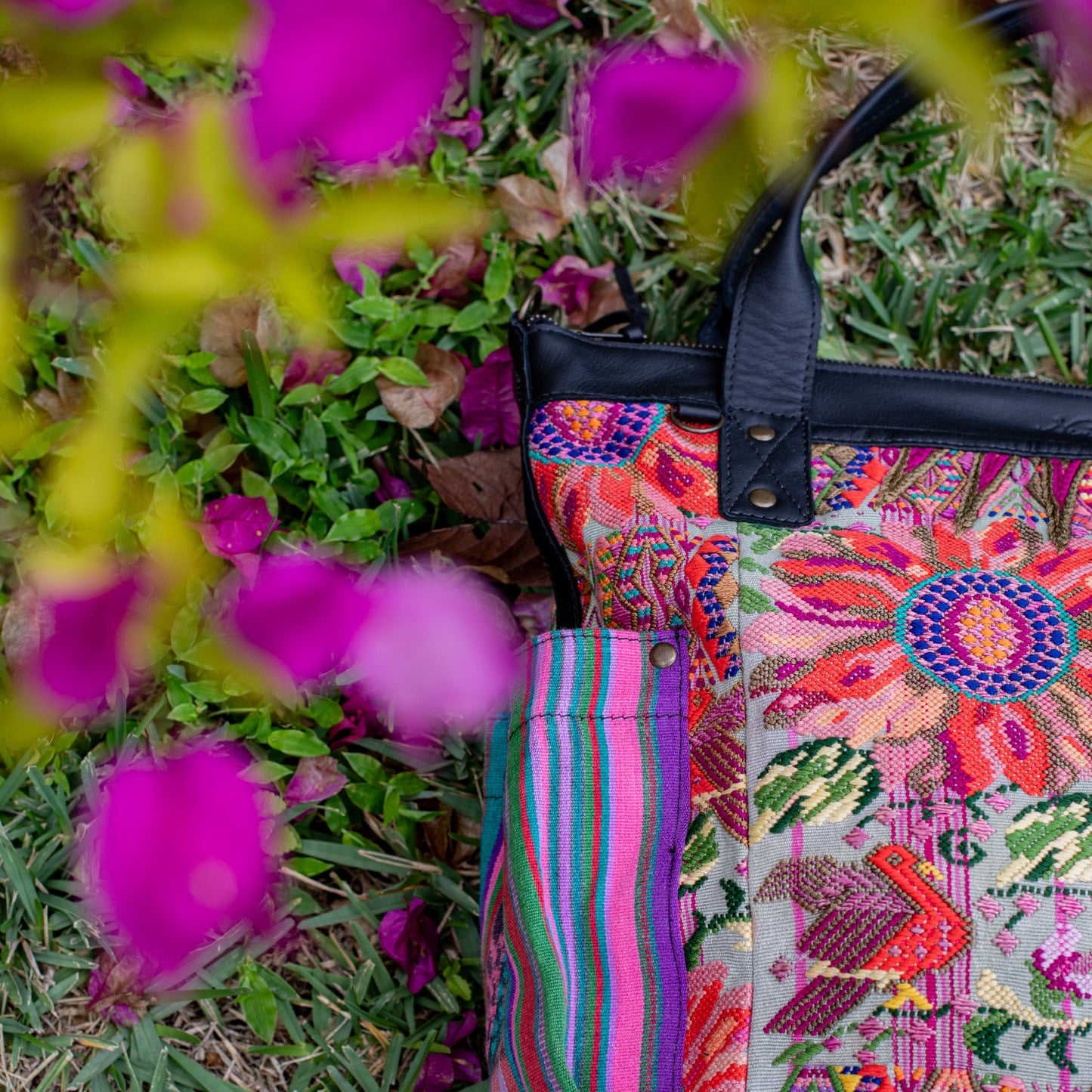 THE PERFECT BAG - OOAK HUIPIL - BLACK - NO. 17715