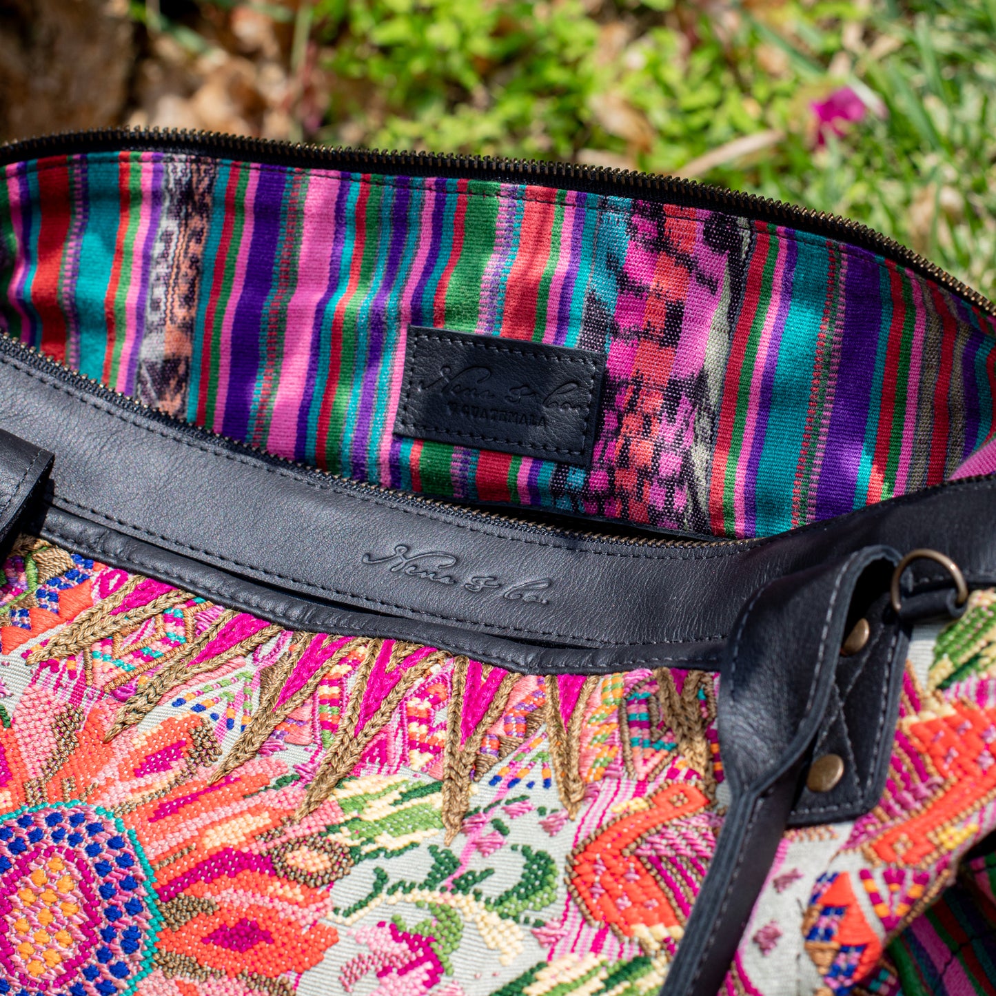 THE PERFECT BAG - OOAK HUIPIL - BLACK - NO. 17715