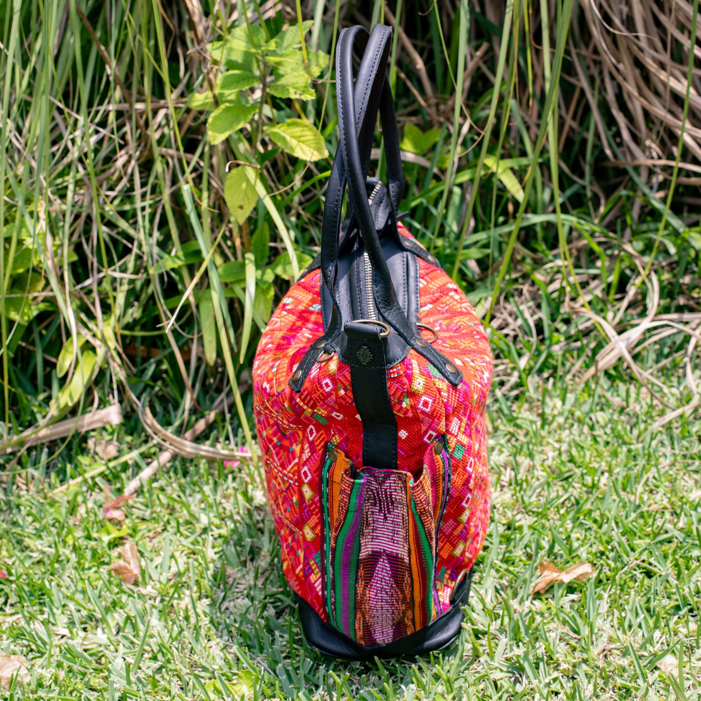 THE MEDIUM PERFECT BAG - OOAK HUIPIL - BLACK - NO. 17712