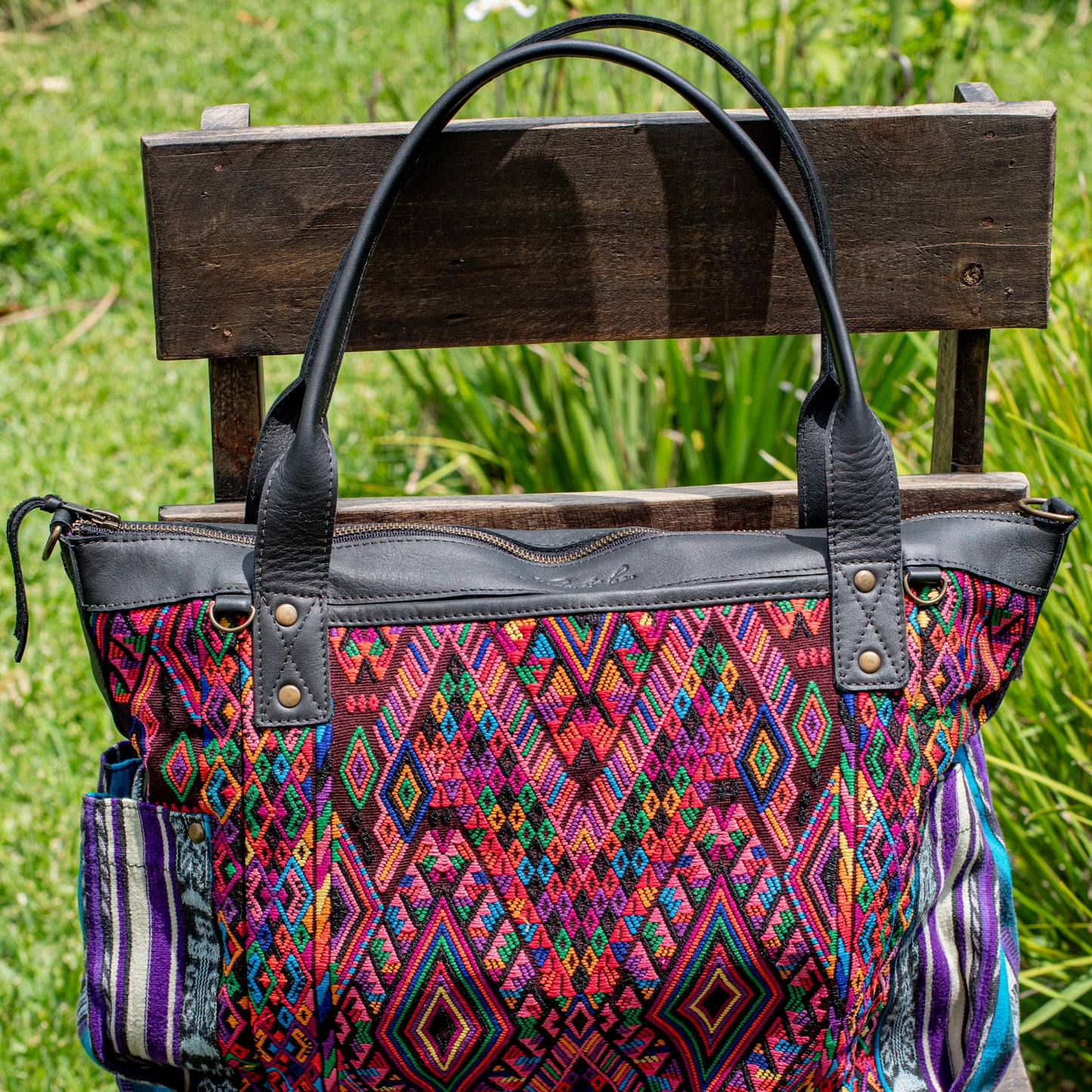 THE PERFECT BAG - OOAK HUIPIL - BLACK - NO. 17716