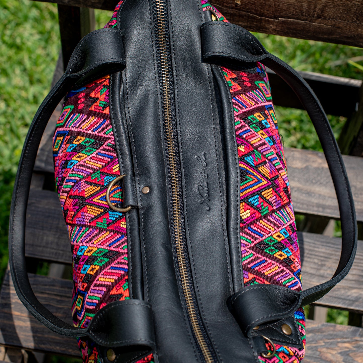 THE PERFECT BAG - OOAK HUIPIL - BLACK - NO. 17716