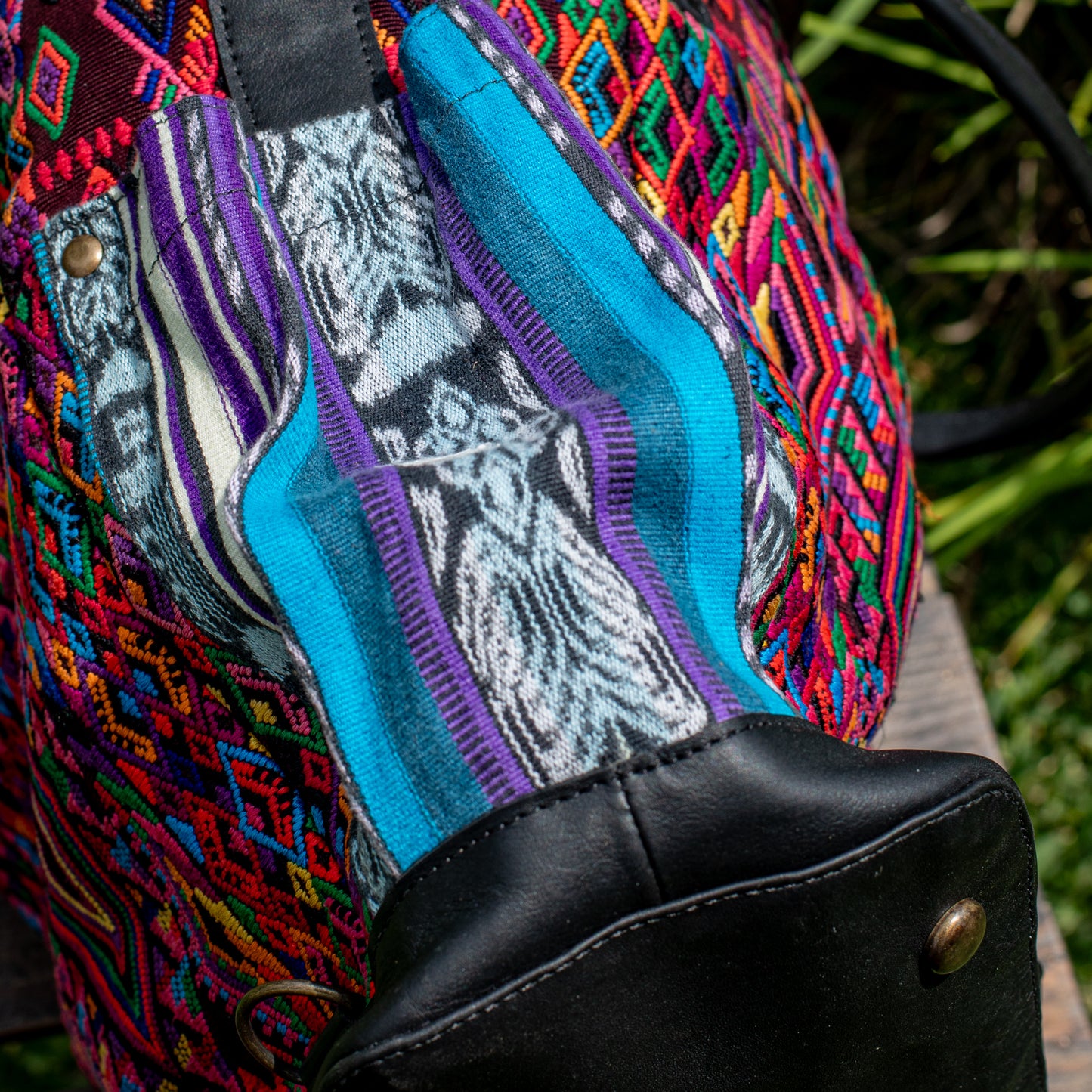THE PERFECT BAG - OOAK HUIPIL - BLACK - NO. 17716