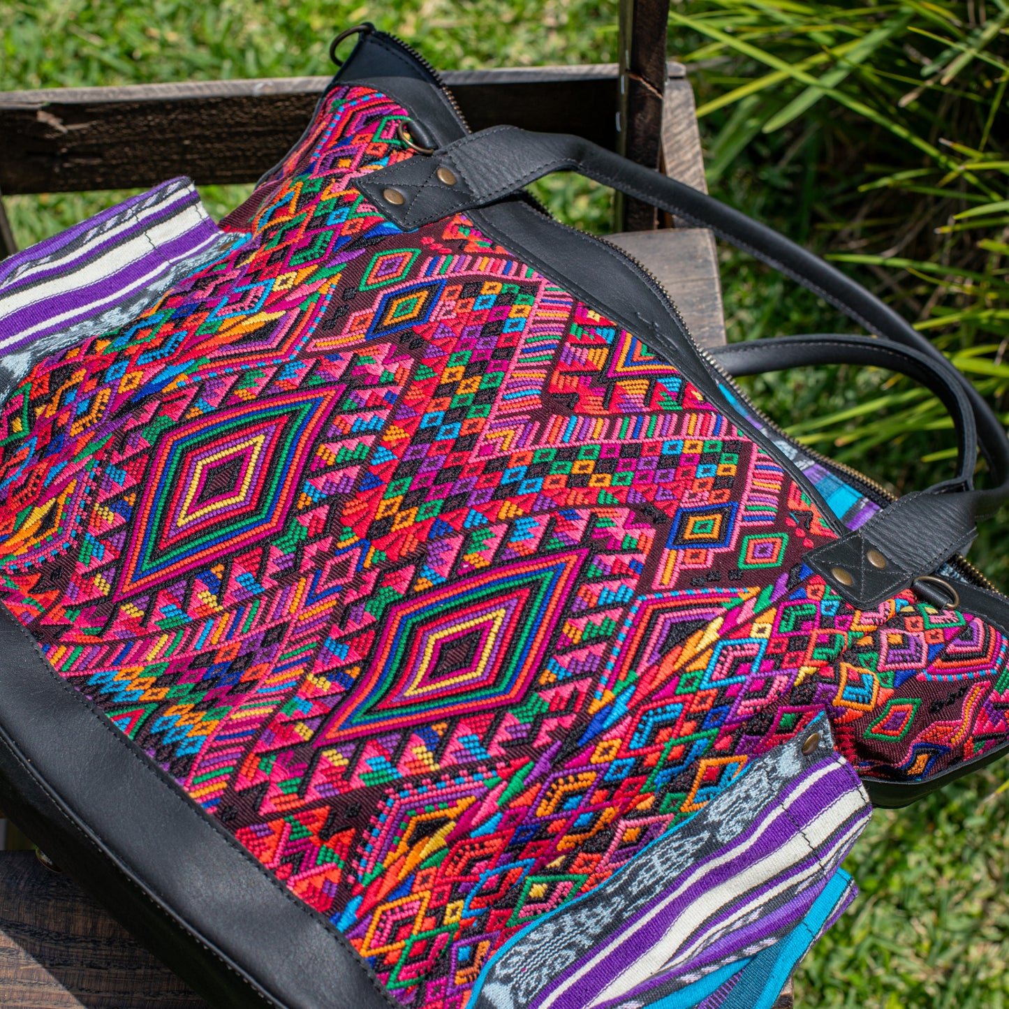 THE PERFECT BAG - OOAK HUIPIL - BLACK - NO. 17716