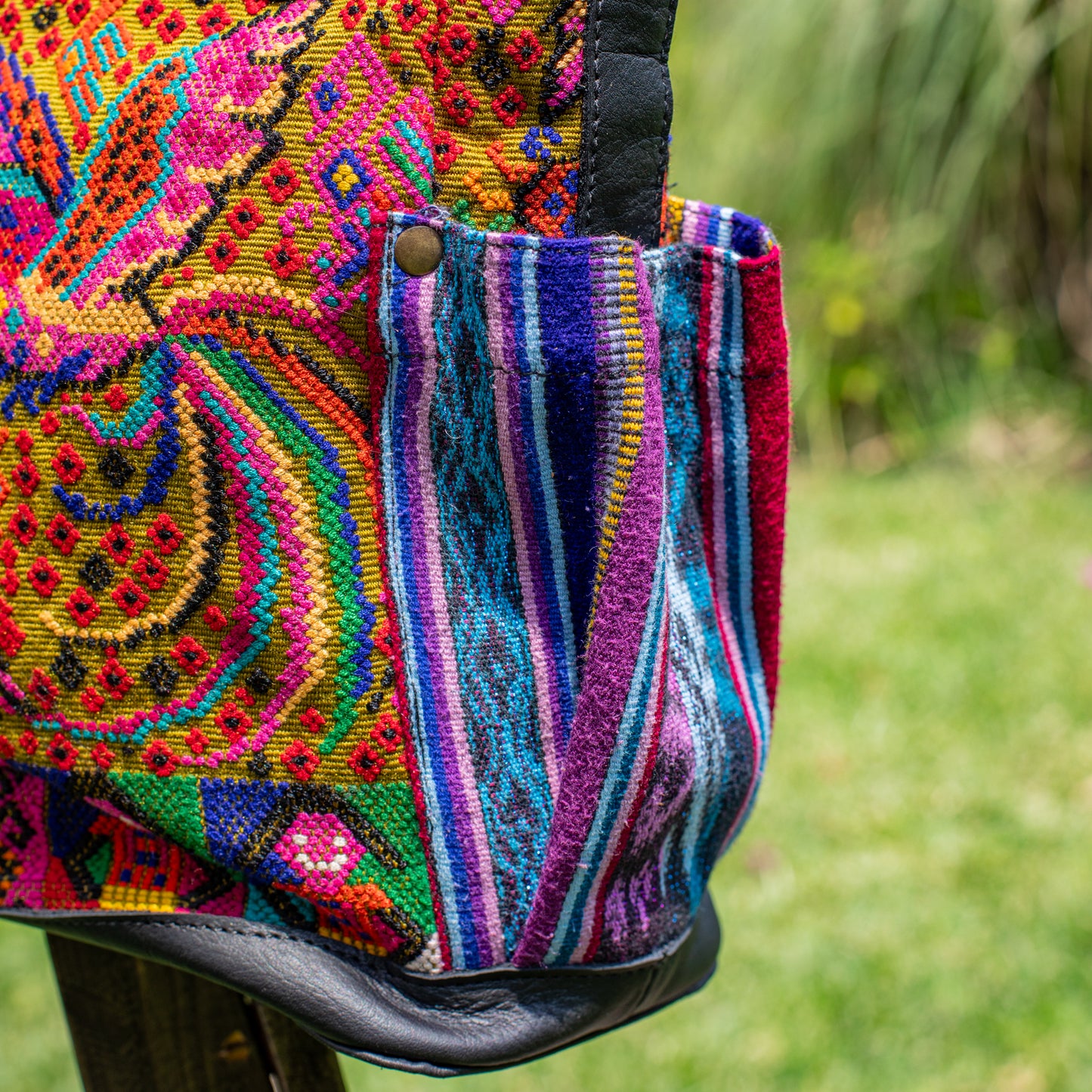 THE MEDIUM PERFECT BAG - OOAK HUIPIL - BLACK - NO. 17710