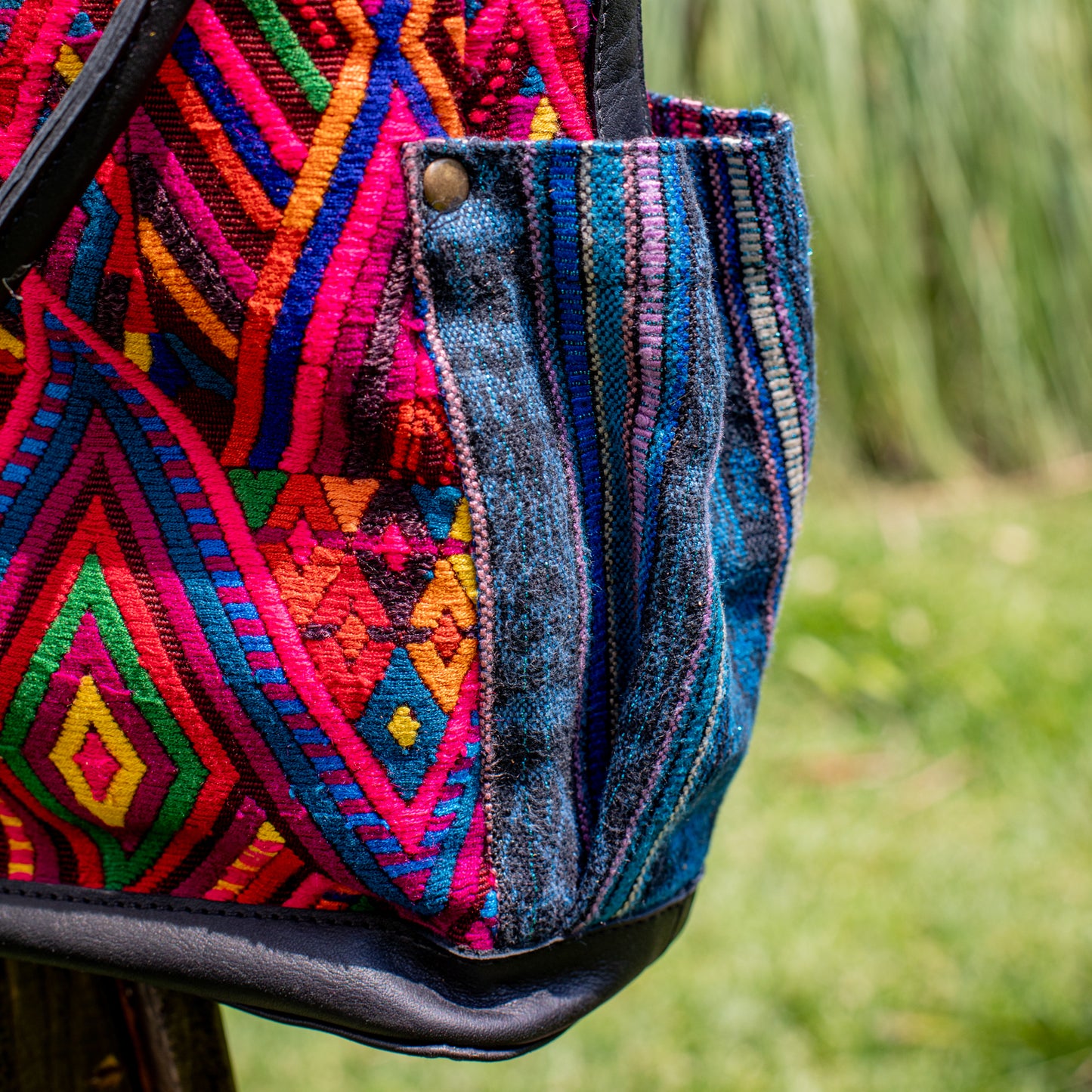 THE MEDIUM PERFECT BAG - OOAK HUIPIL - BLACK - NO. 17713