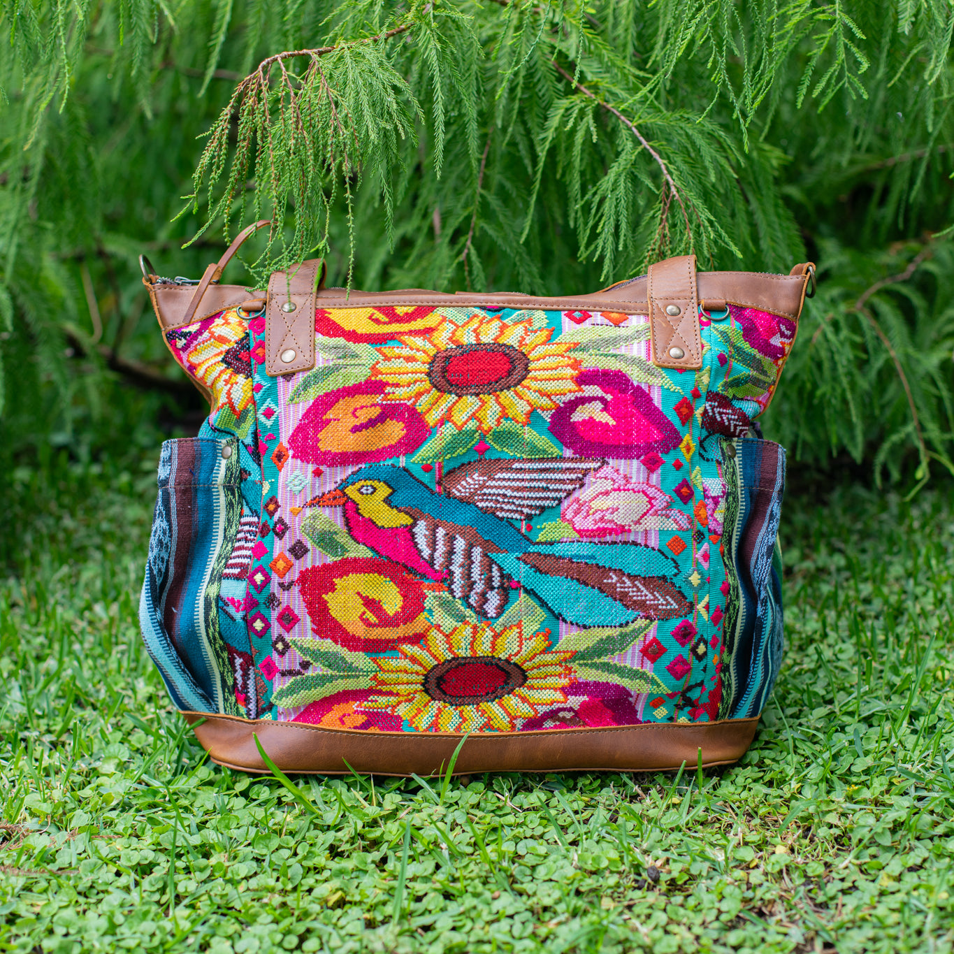 THE PERFECT BAG - OOAK HUIPIL - CAFE - NO. 17441