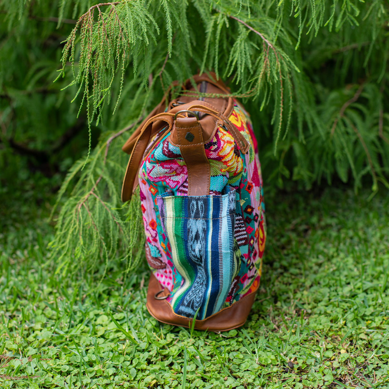 THE PERFECT BAG - OOAK HUIPIL - CAFE - NO. 17441