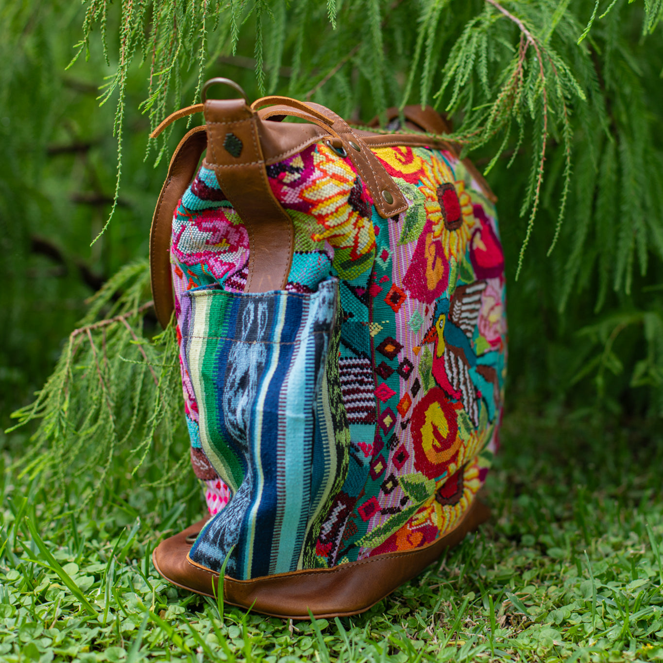 THE PERFECT BAG - OOAK HUIPIL - CAFE - NO. 17441
