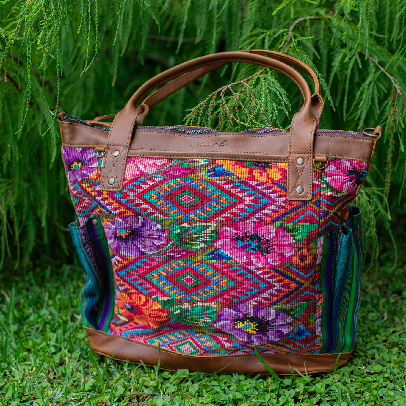 THE PERFECT BAG - OOAK HUIPIL - CAFE - NO. 17443