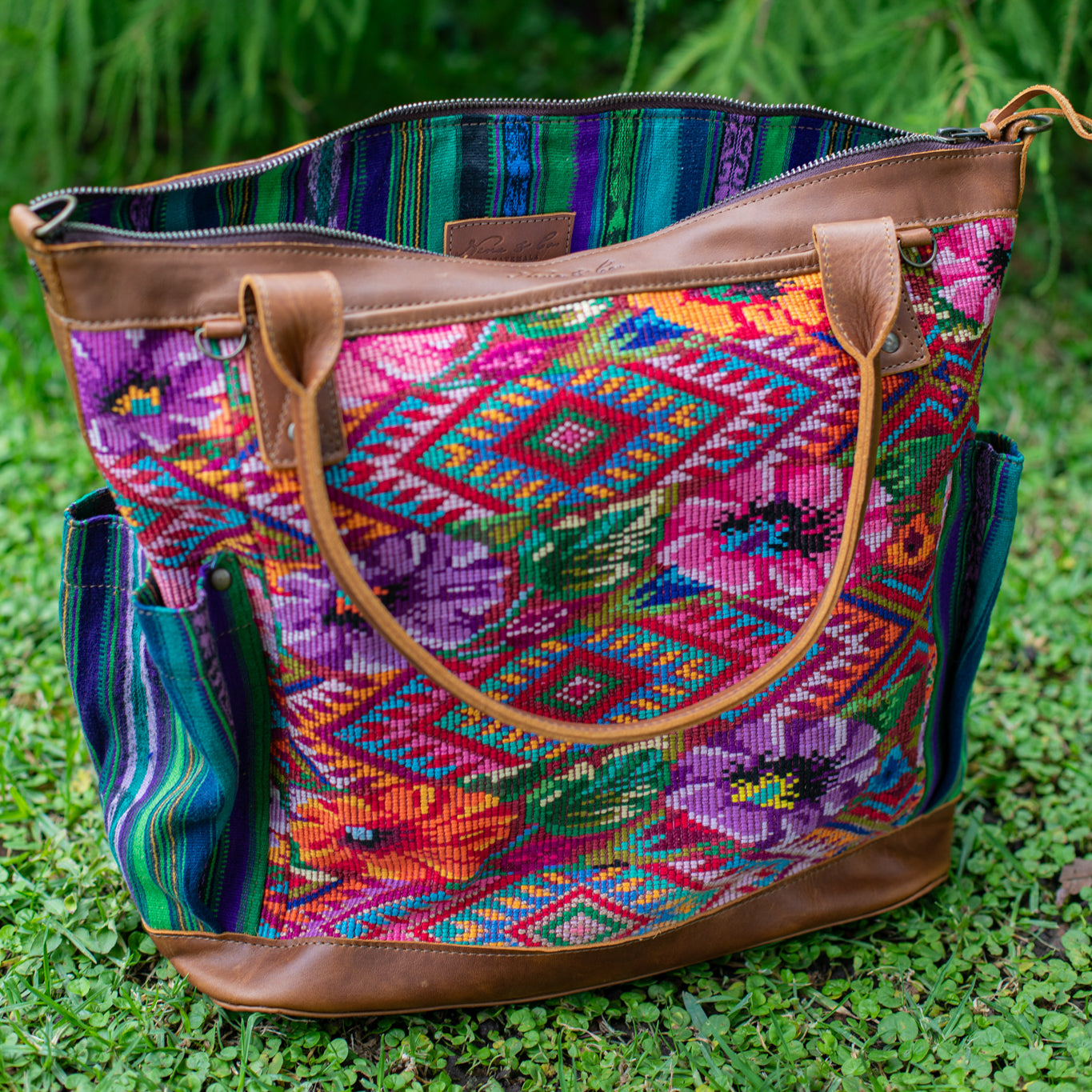 THE PERFECT BAG - OOAK HUIPIL - CAFE - NO. 17443