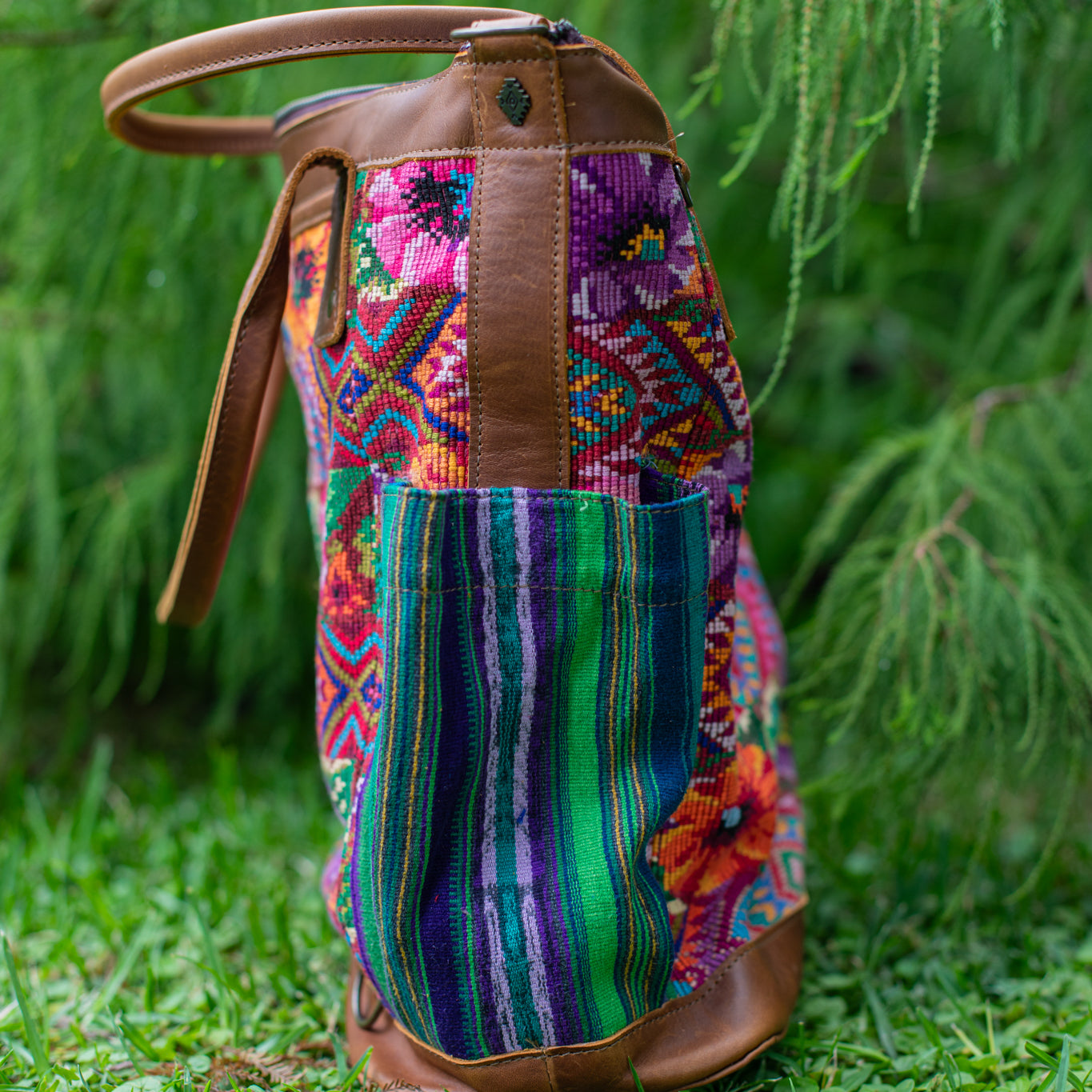 THE PERFECT BAG - OOAK HUIPIL - CAFE - NO. 17443