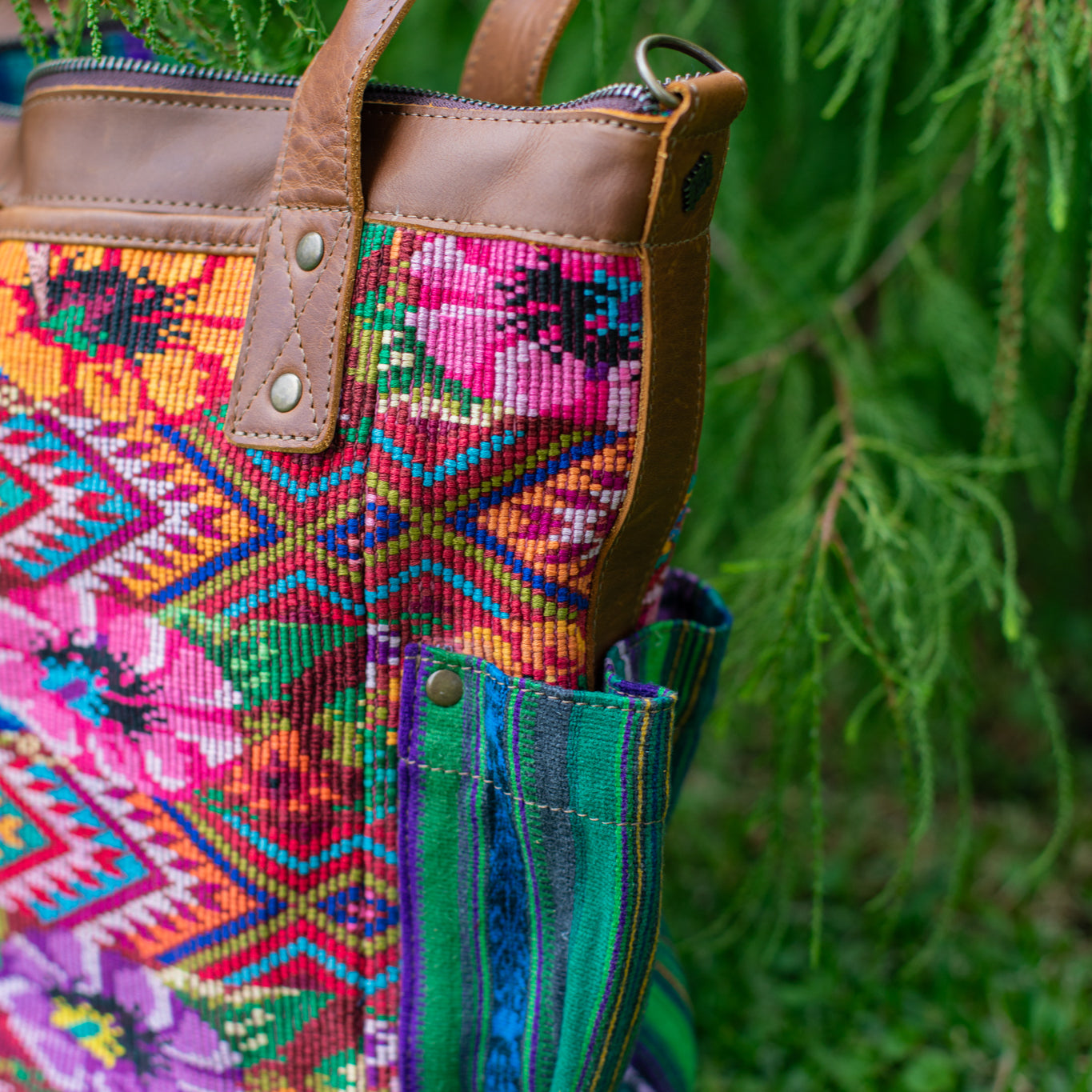 THE PERFECT BAG - OOAK HUIPIL - CAFE - NO. 17443
