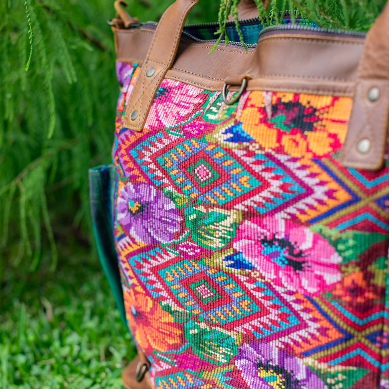 THE PERFECT BAG - OOAK HUIPIL - CAFE - NO. 17443
