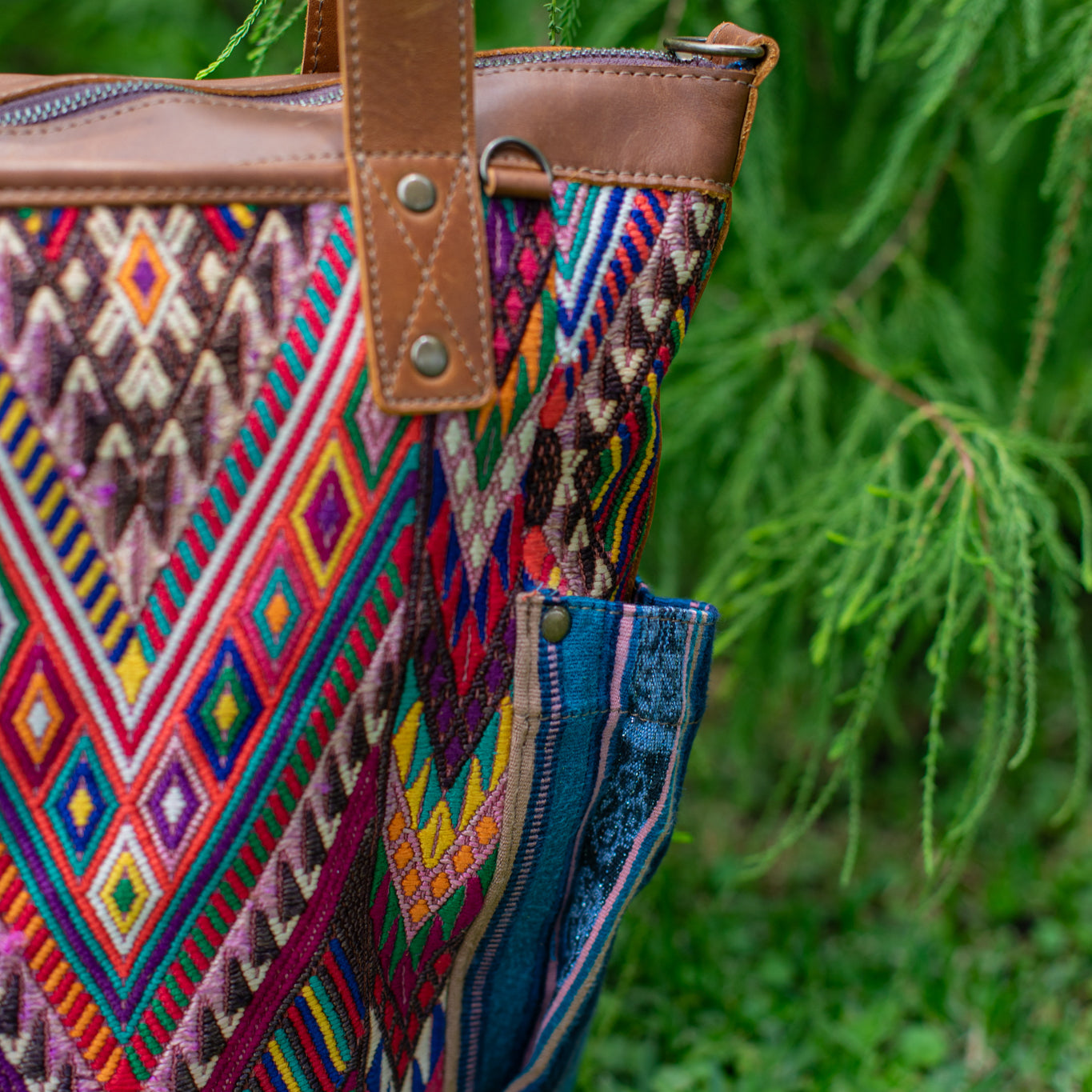 THE PERFECT BAG - OOAK HUIPIL - CAFE - NO. 17442