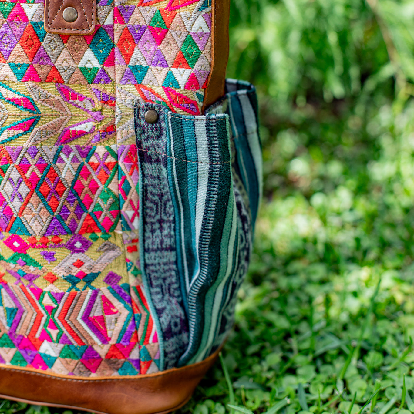 THE PERFECT BAG - OOAK HUIPIL - CAFE - NO. 17444