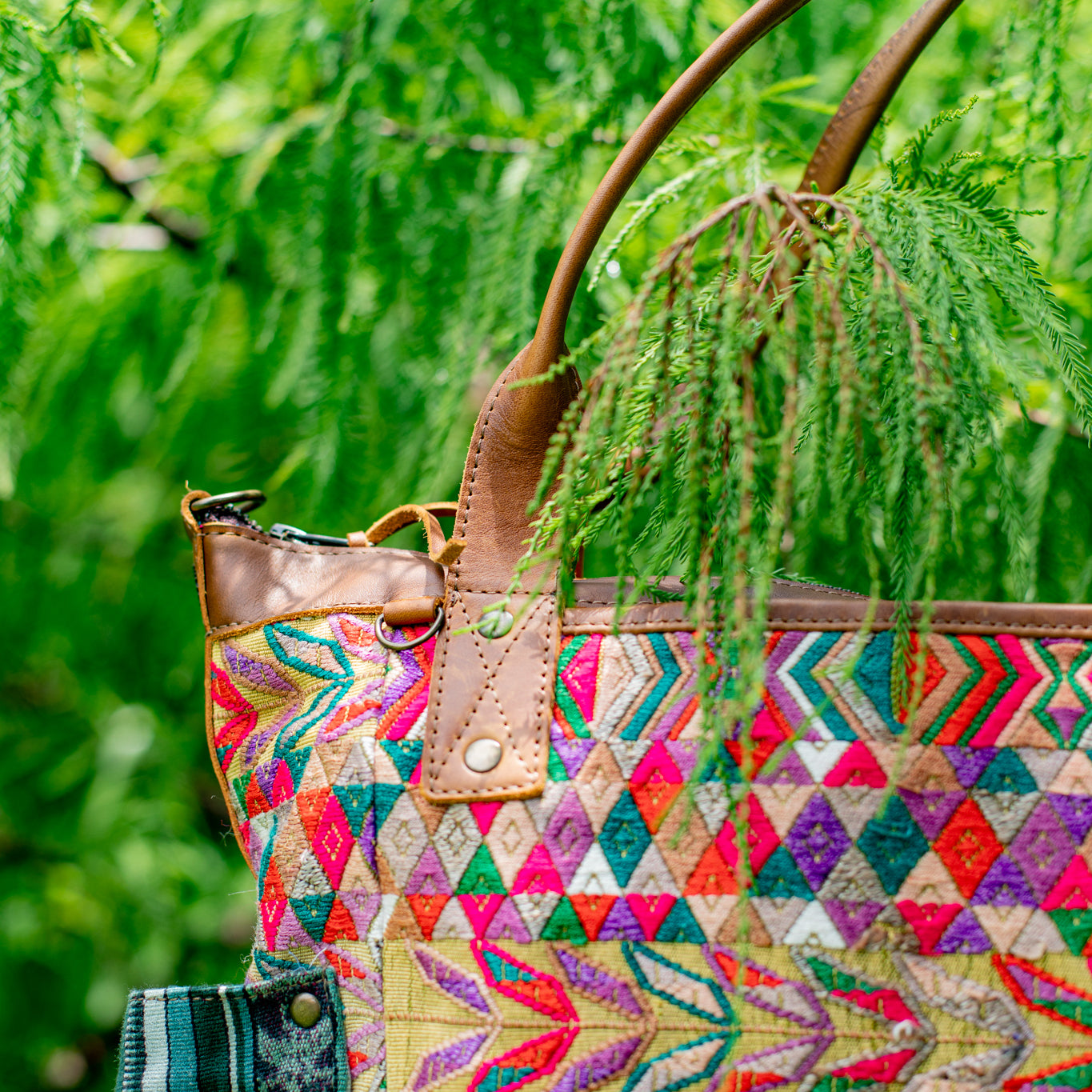 THE PERFECT BAG - OOAK HUIPIL - CAFE - NO. 17444