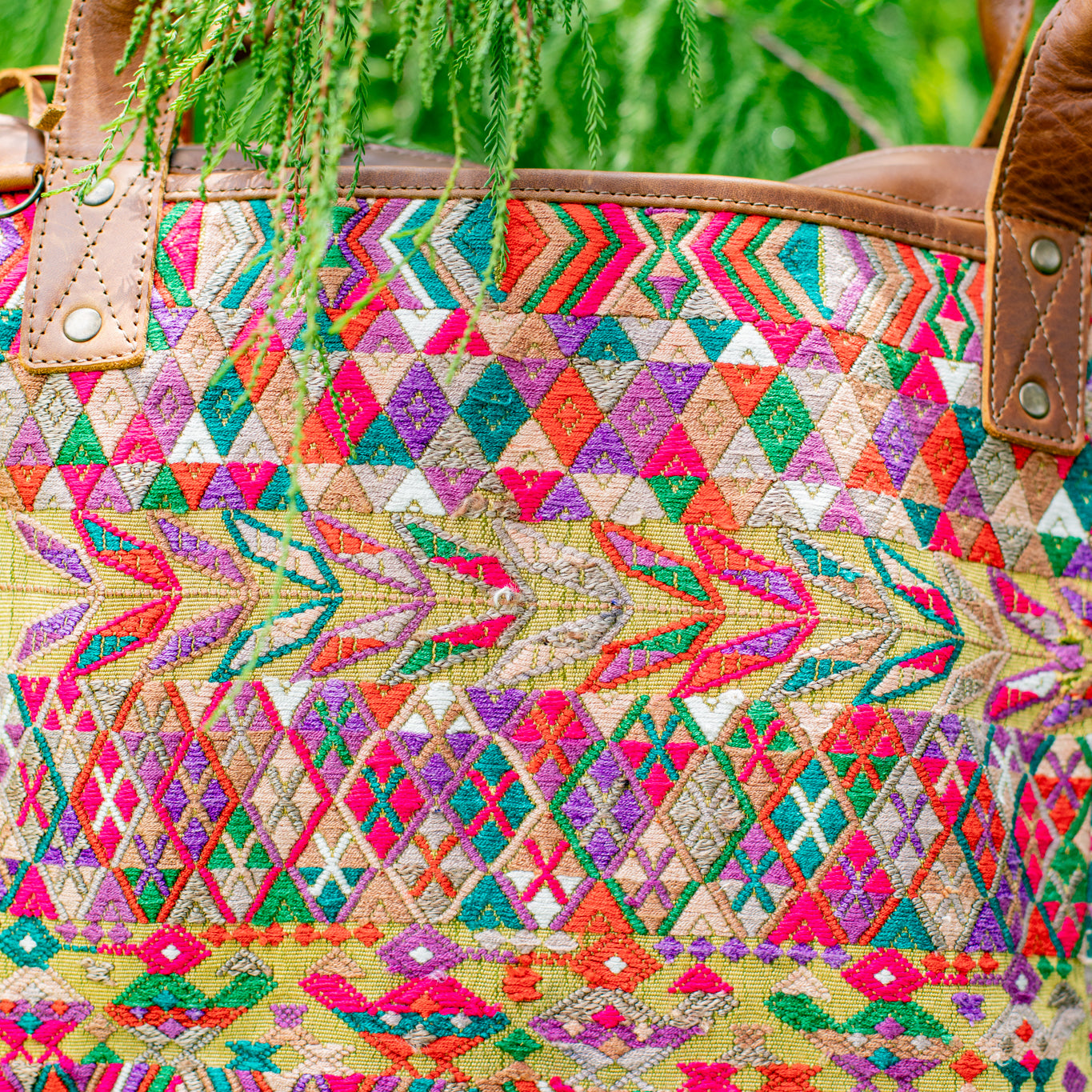 THE PERFECT BAG - OOAK HUIPIL - CAFE - NO. 17444