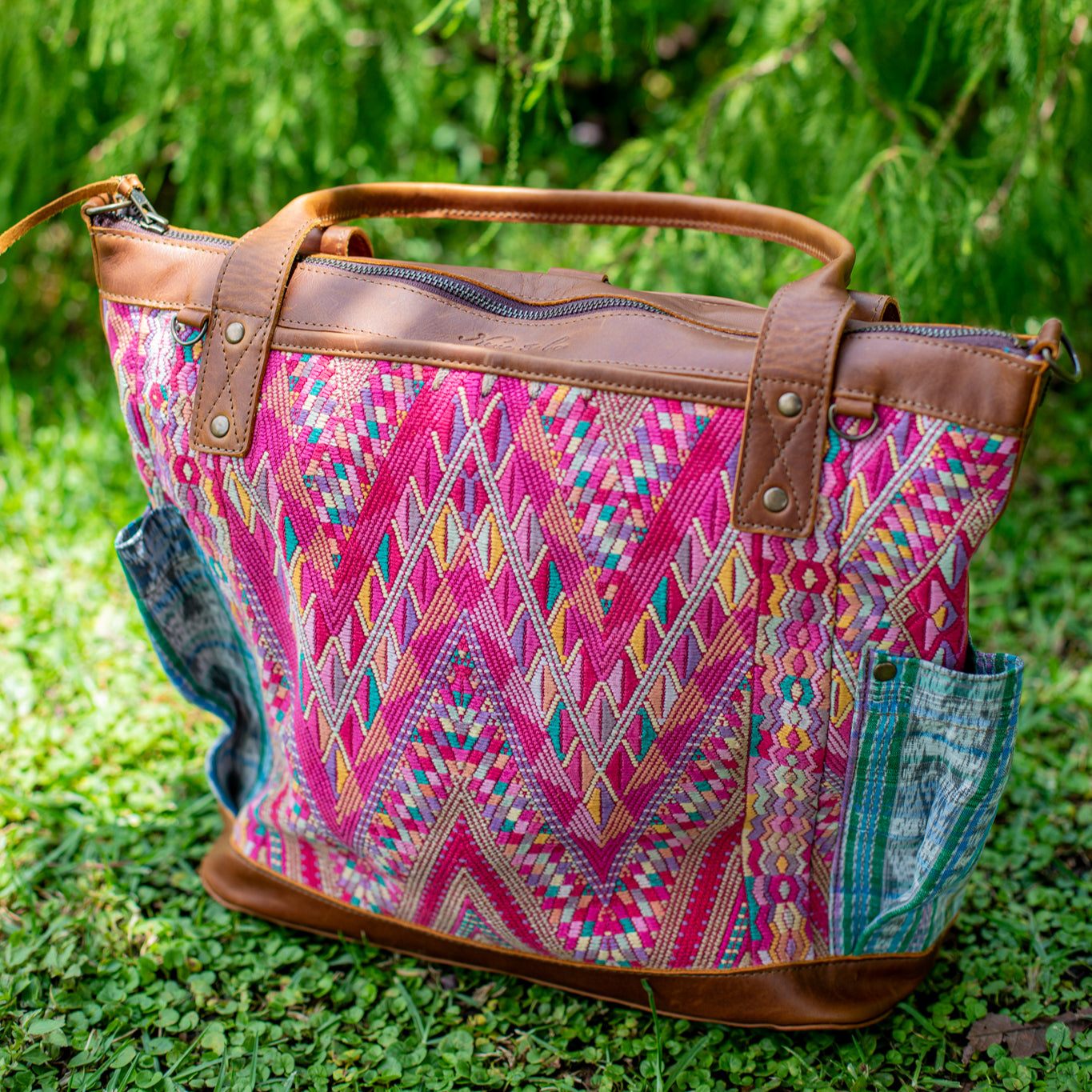 THE PERFECT BAG - OOAK HUIPIL - CAFE - NO. 17440