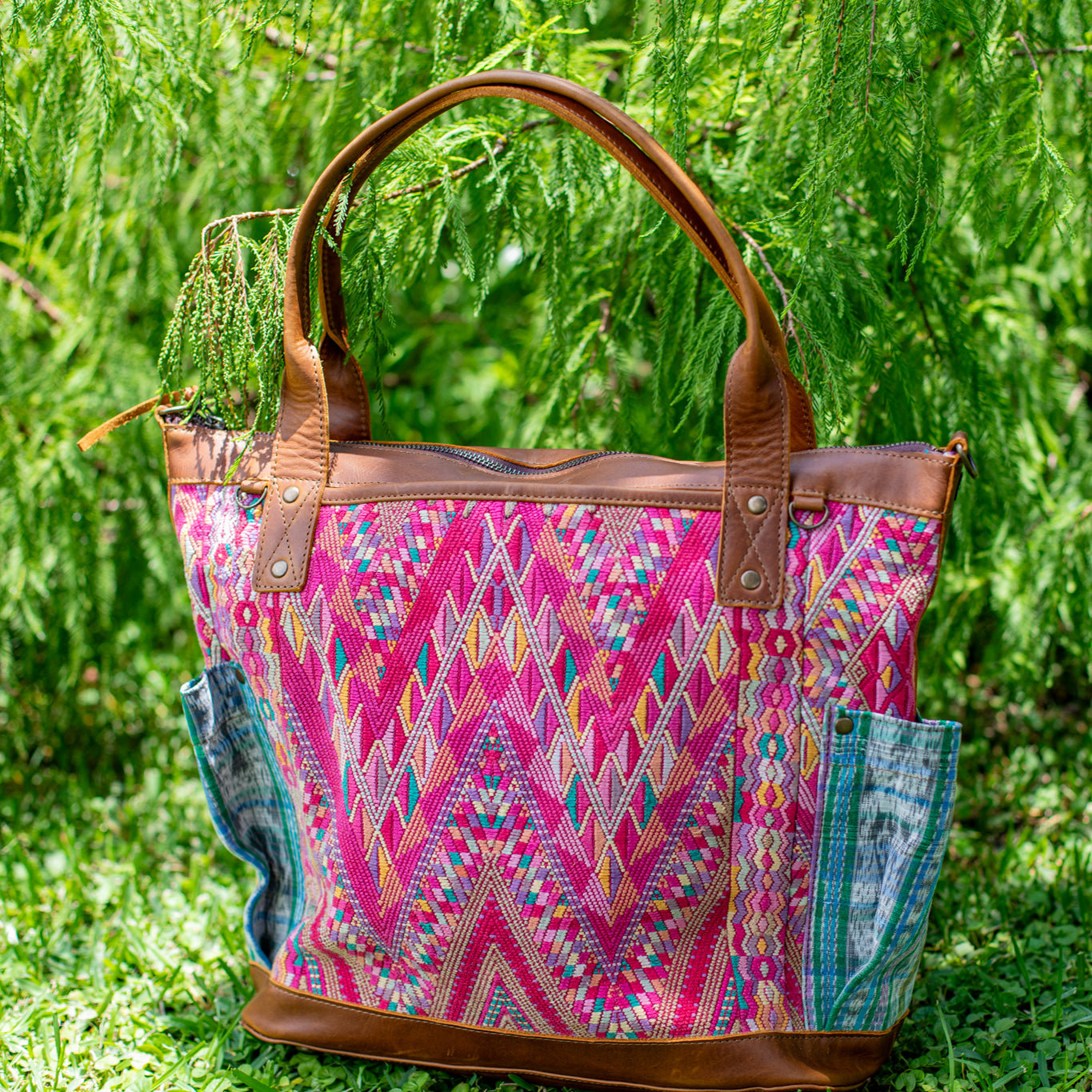 THE PERFECT BAG - OOAK HUIPIL - CAFE - NO. 17440