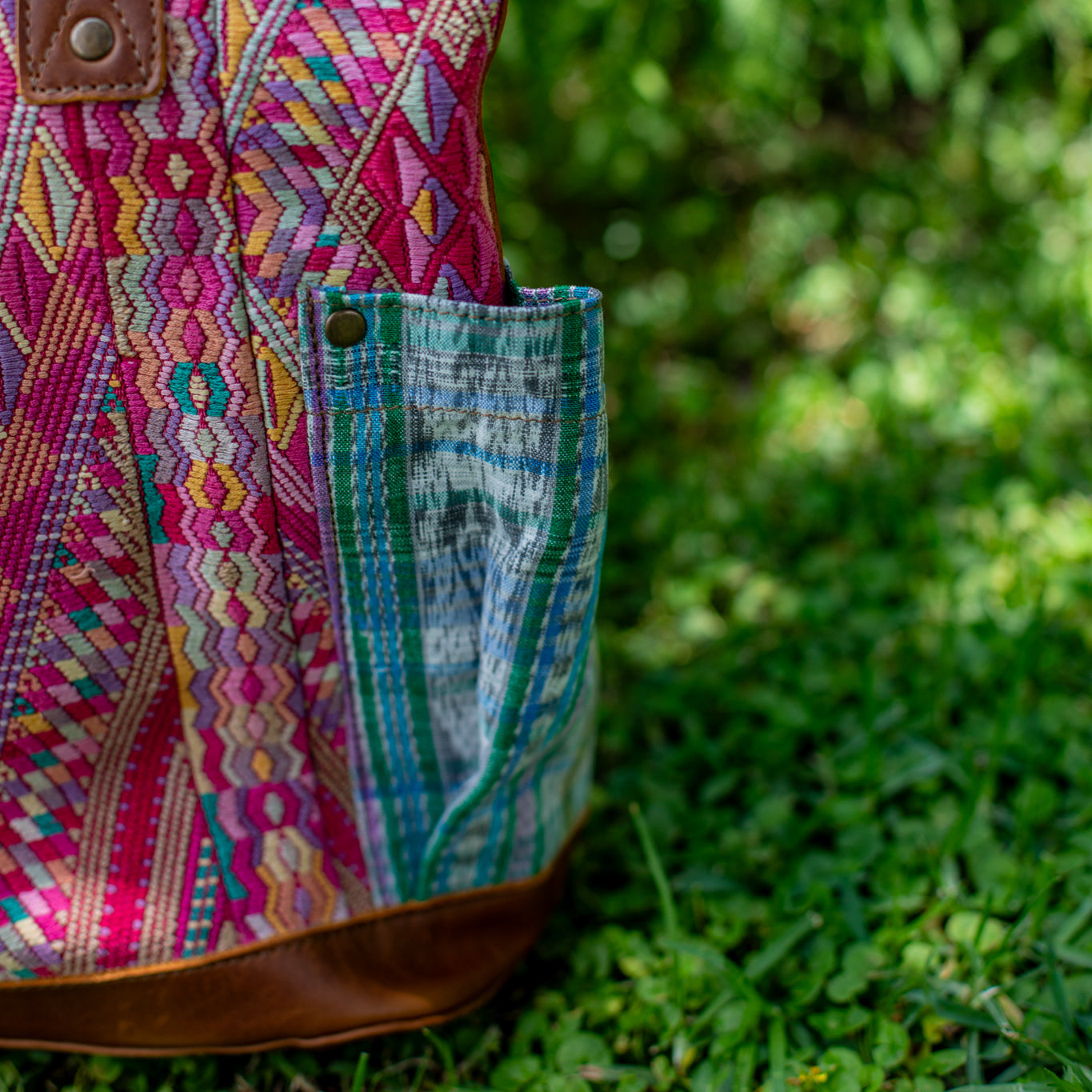 THE PERFECT BAG - OOAK HUIPIL - CAFE - NO. 17440