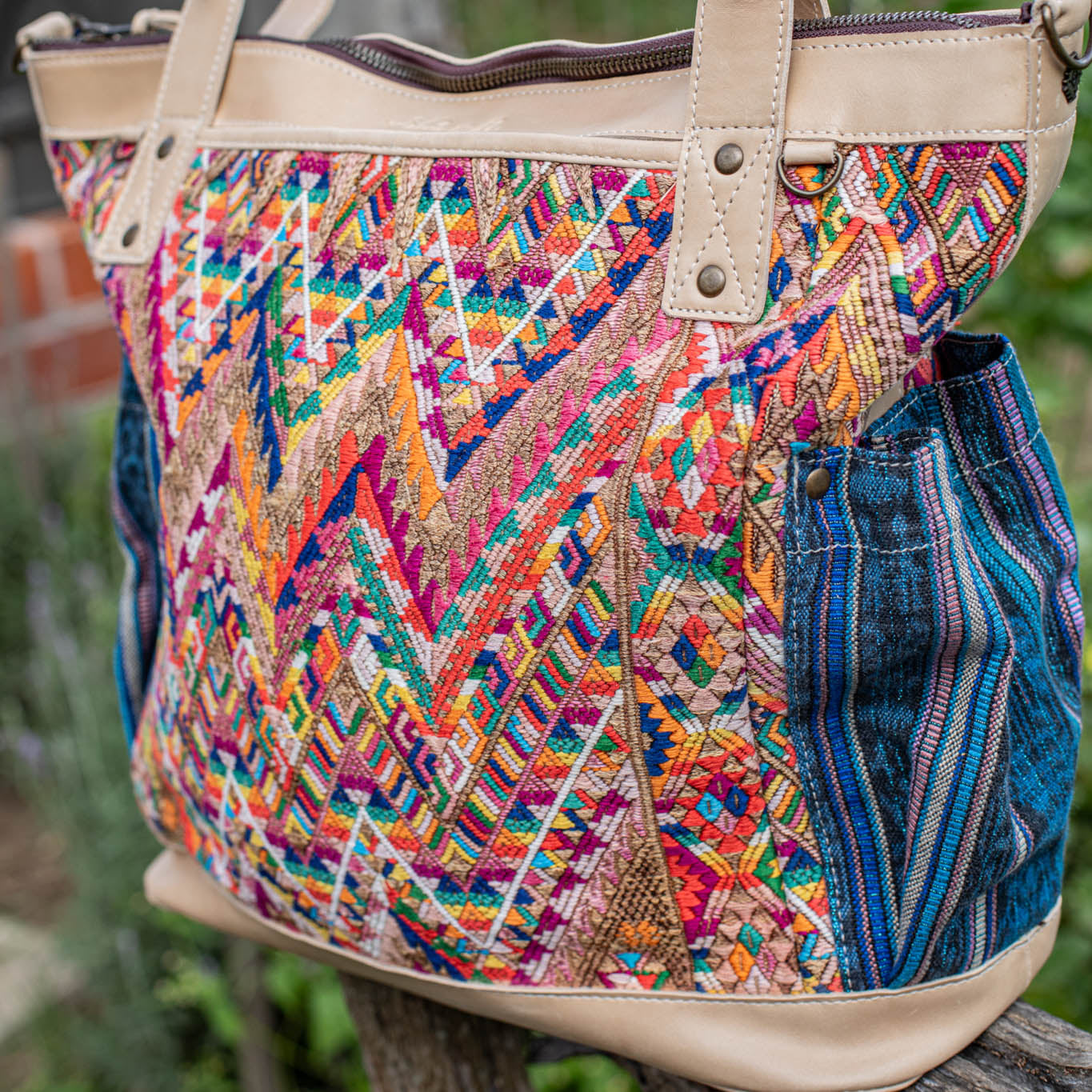 THE PERFECT BAG - OOAK HUIPIL - LATTE - NO. 17570