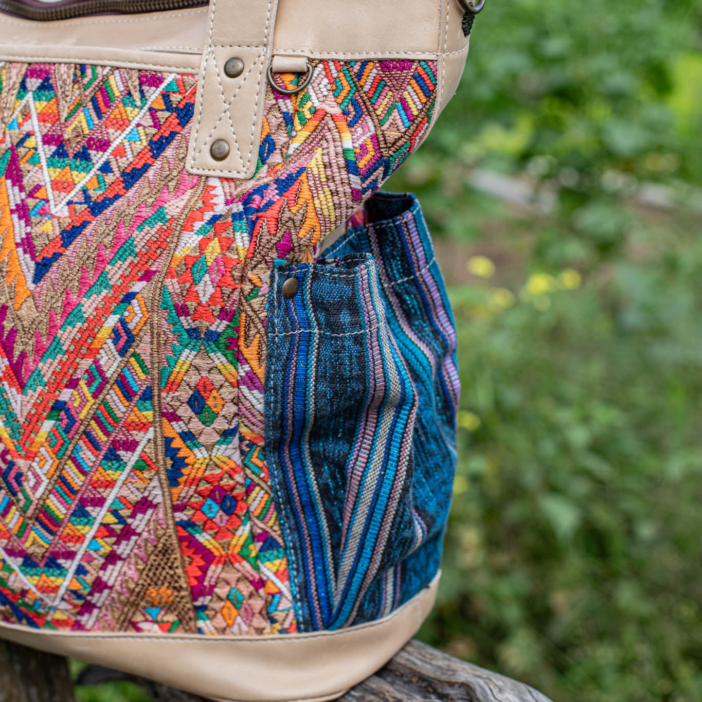 THE PERFECT BAG - OOAK HUIPIL - LATTE - NO. 17570
