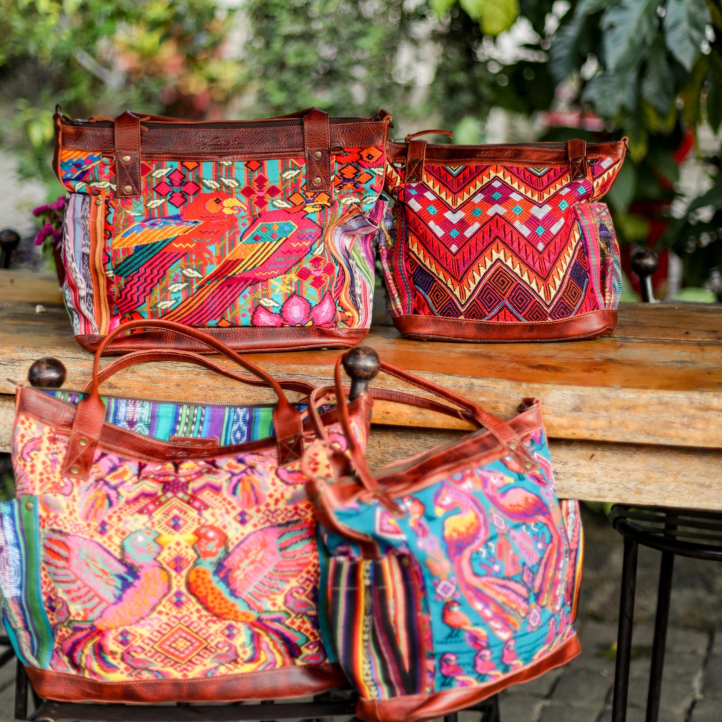 THE MEDIUM PERFECT BAG - OOAK HUIPIL - COPPER - NO. 19135