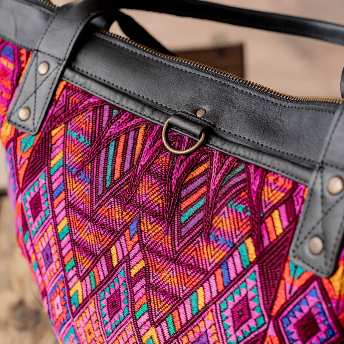 THE PERFECT BAG - OOAK HUIPIL - BLACK - NO. 16652