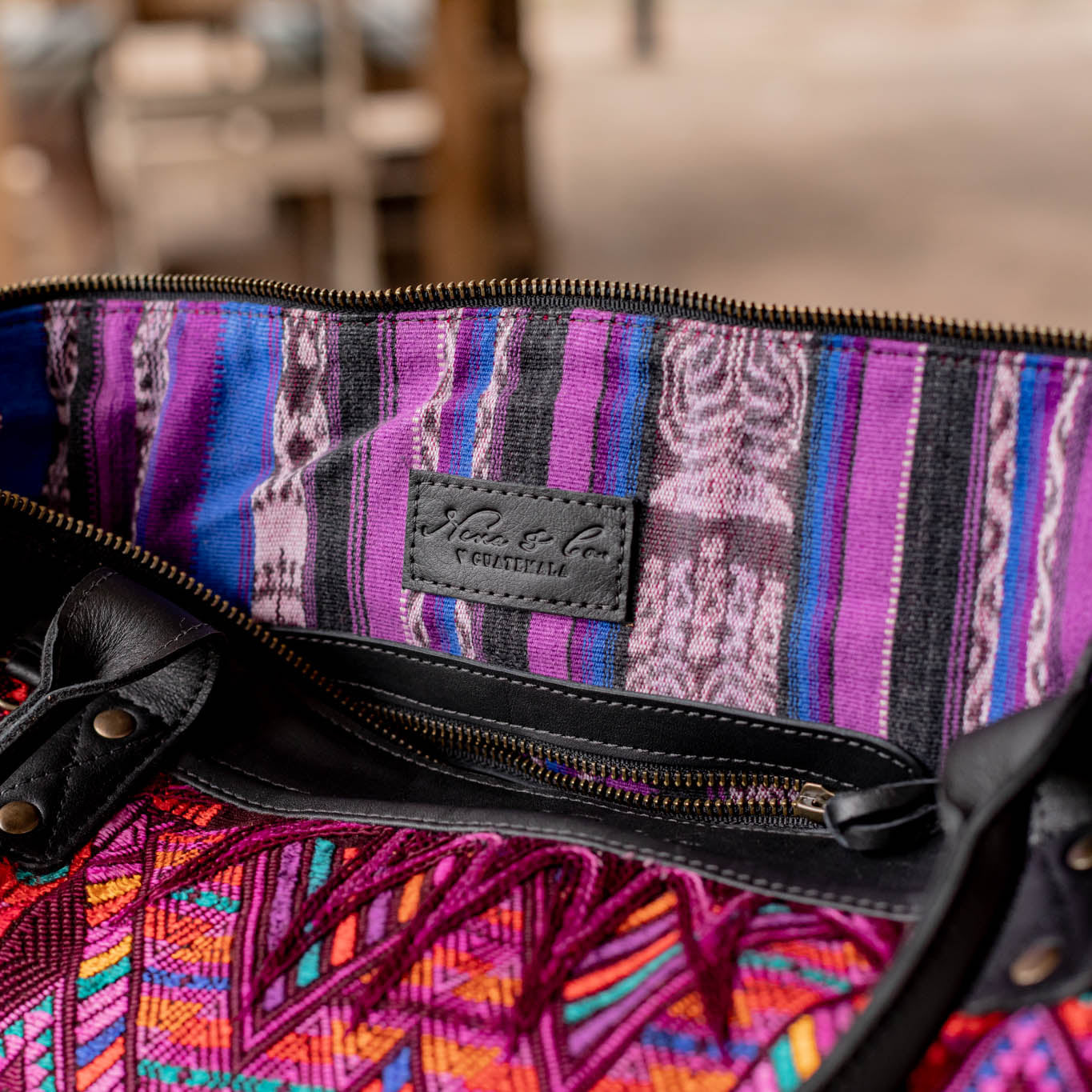THE PERFECT BAG - OOAK HUIPIL - BLACK - NO. 16652