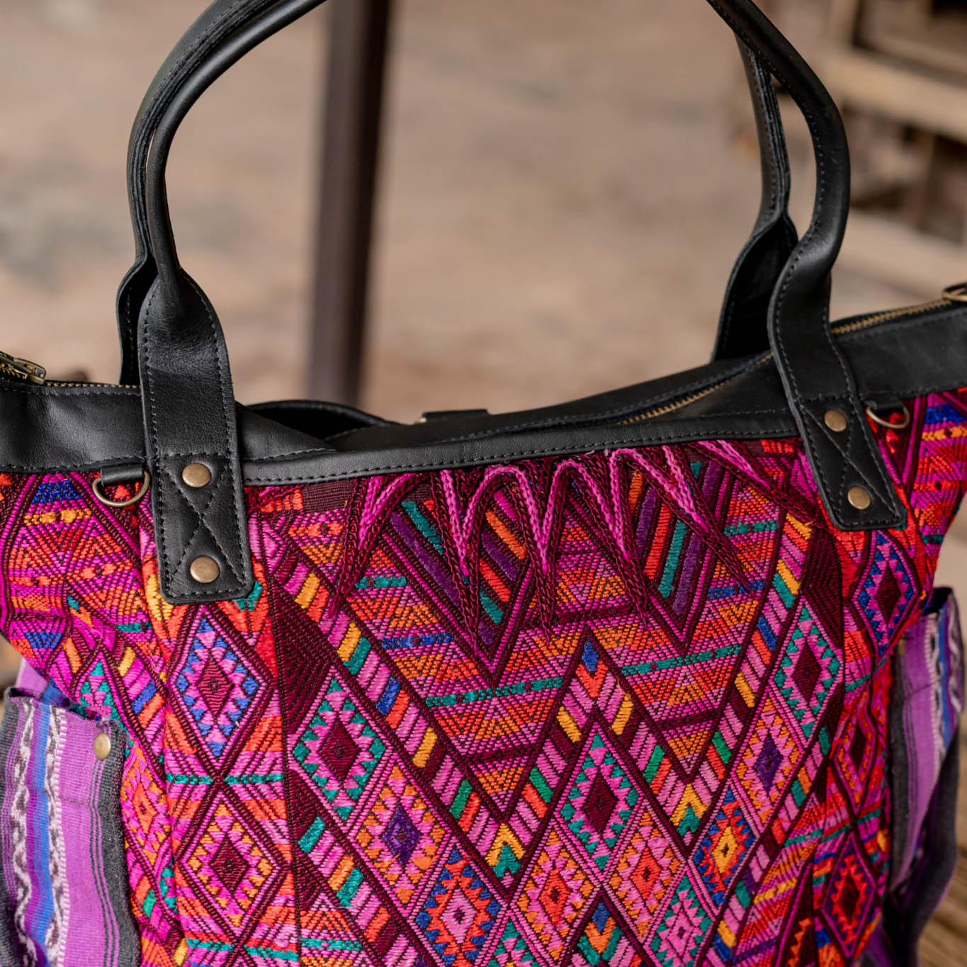 THE PERFECT BAG - OOAK HUIPIL - BLACK - NO. 16652