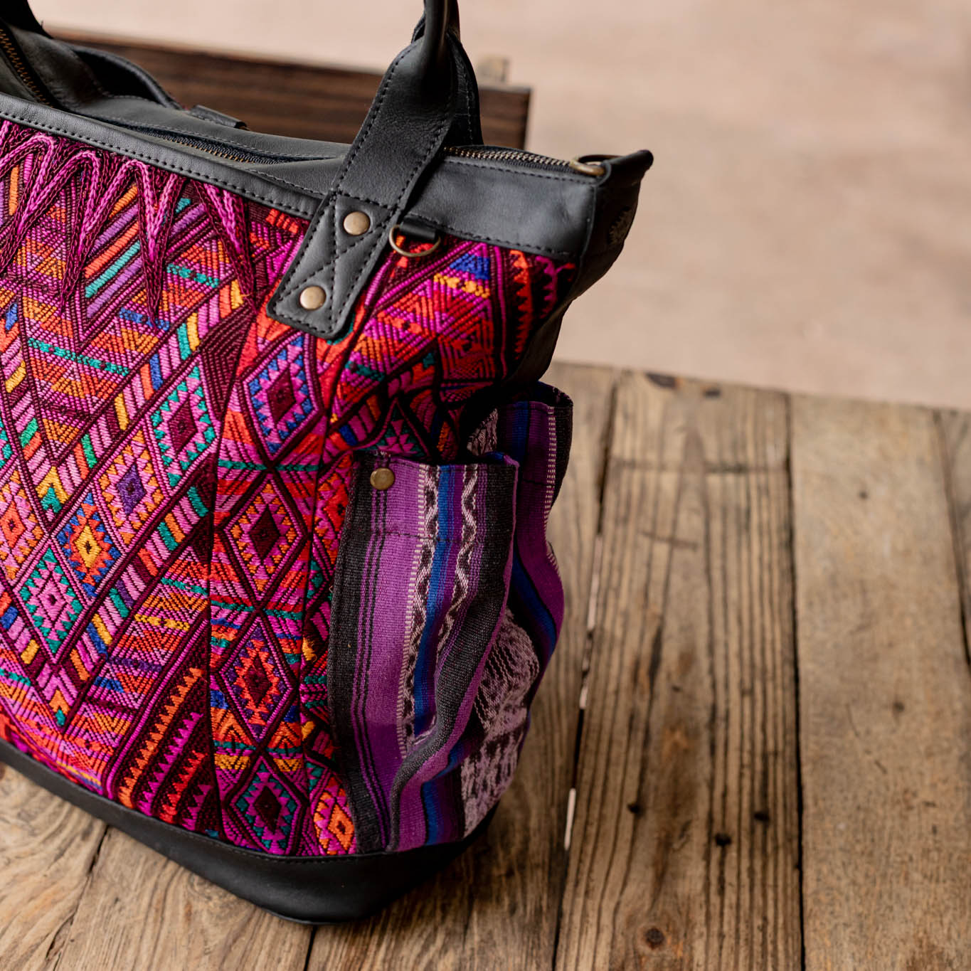 THE PERFECT BAG - OOAK HUIPIL - BLACK - NO. 16652