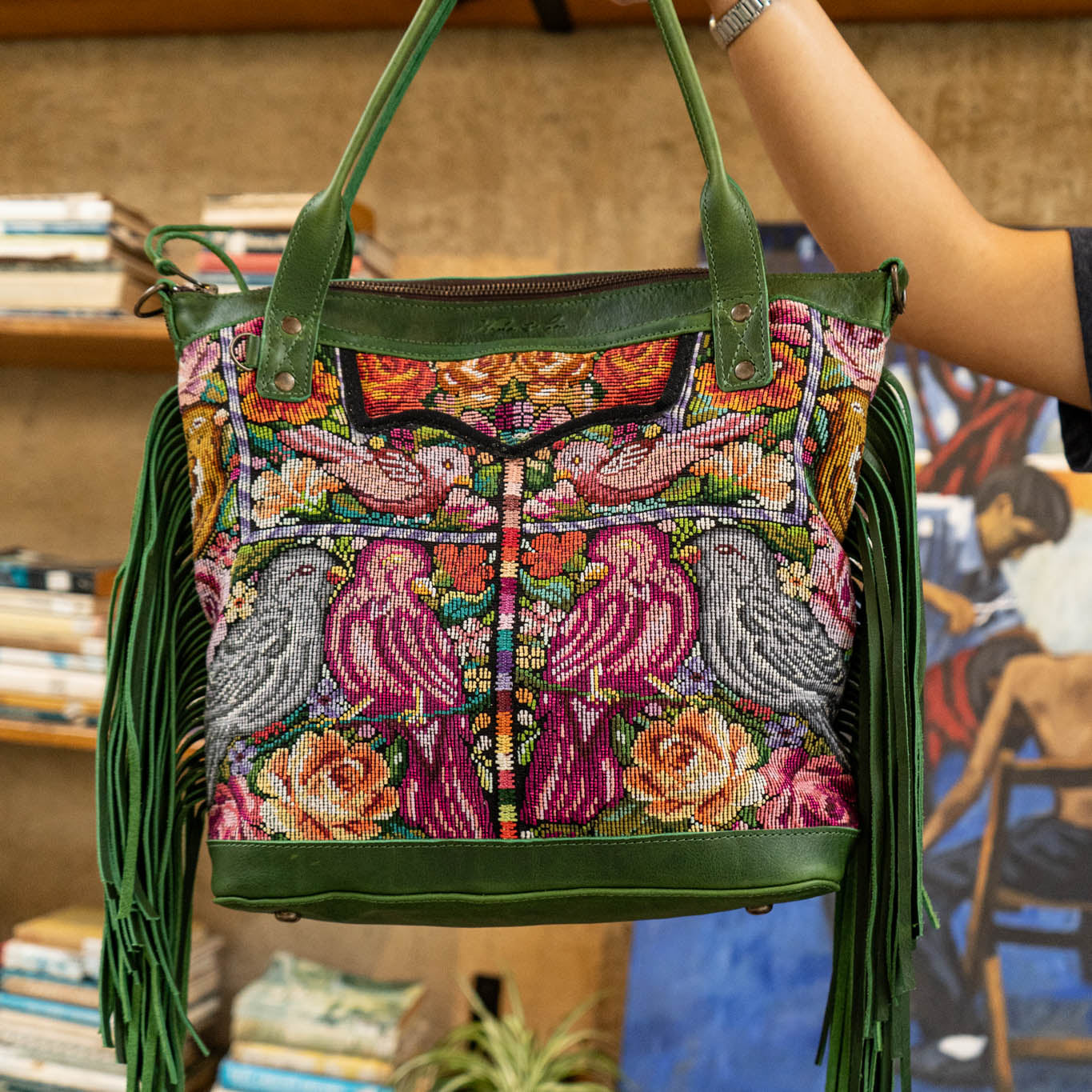 FRINGE MTPB - OOAK HUIPIL - EMERALD - NO. 13624