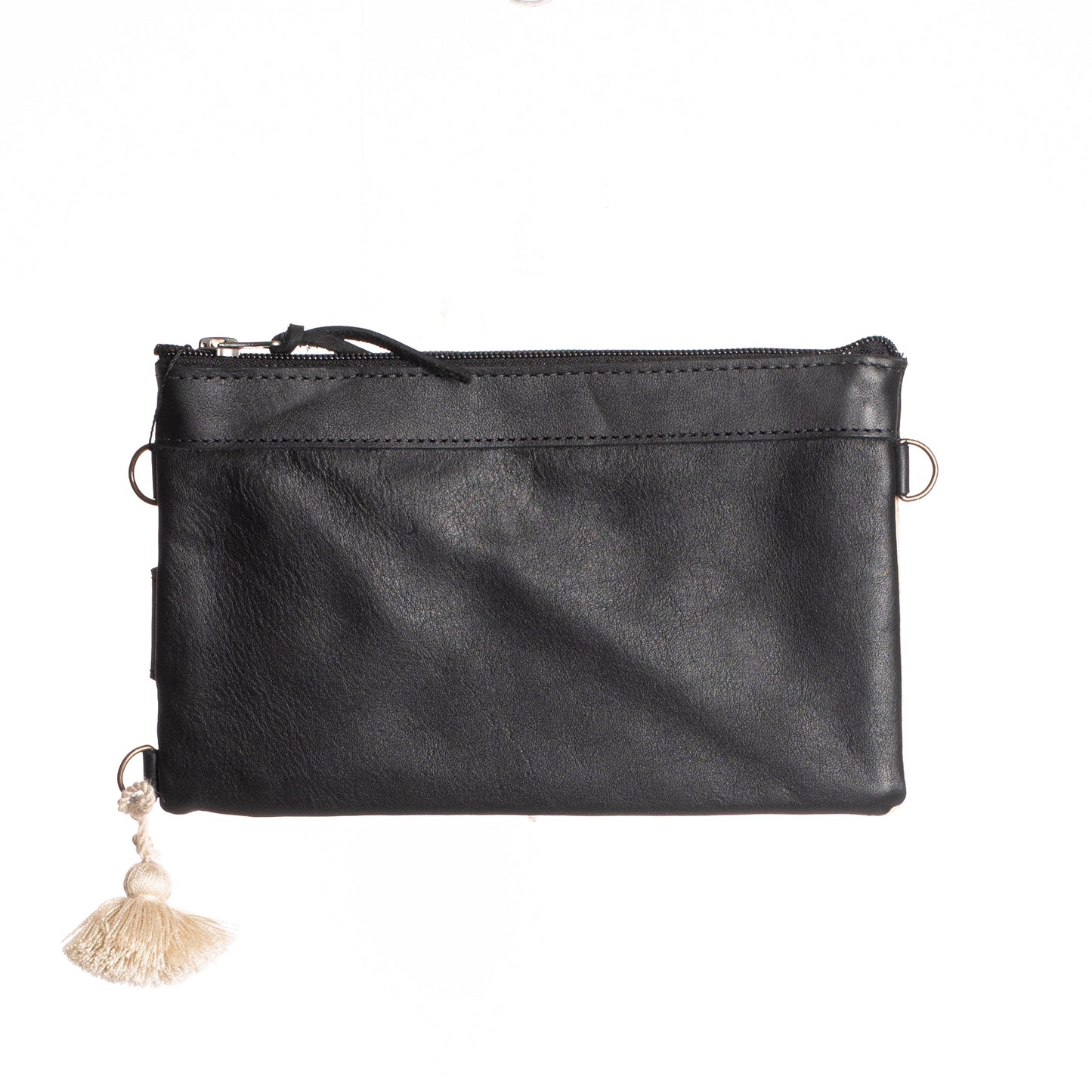 EVERYTHING CLUTCH - TIE DYED DENIM - BLACK - NO. 12525