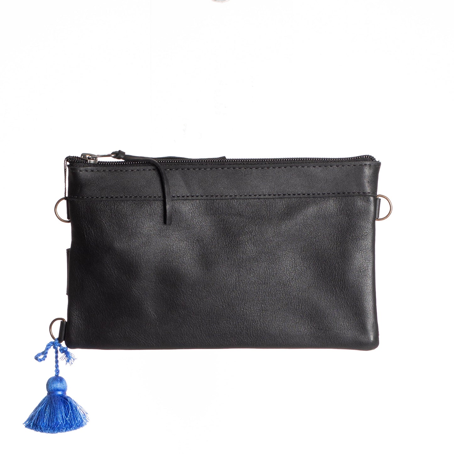 EVERYTHING CLUTCH - TIE DYED DENIM - BLACK - NO. 12526